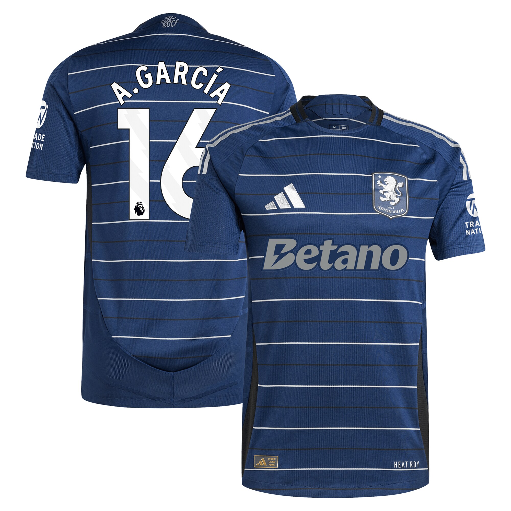 aston villa adidas third authentic shirt 2024-25 with a.garcía 16 printing Collection | Aston Villa Jerseys for True Fans