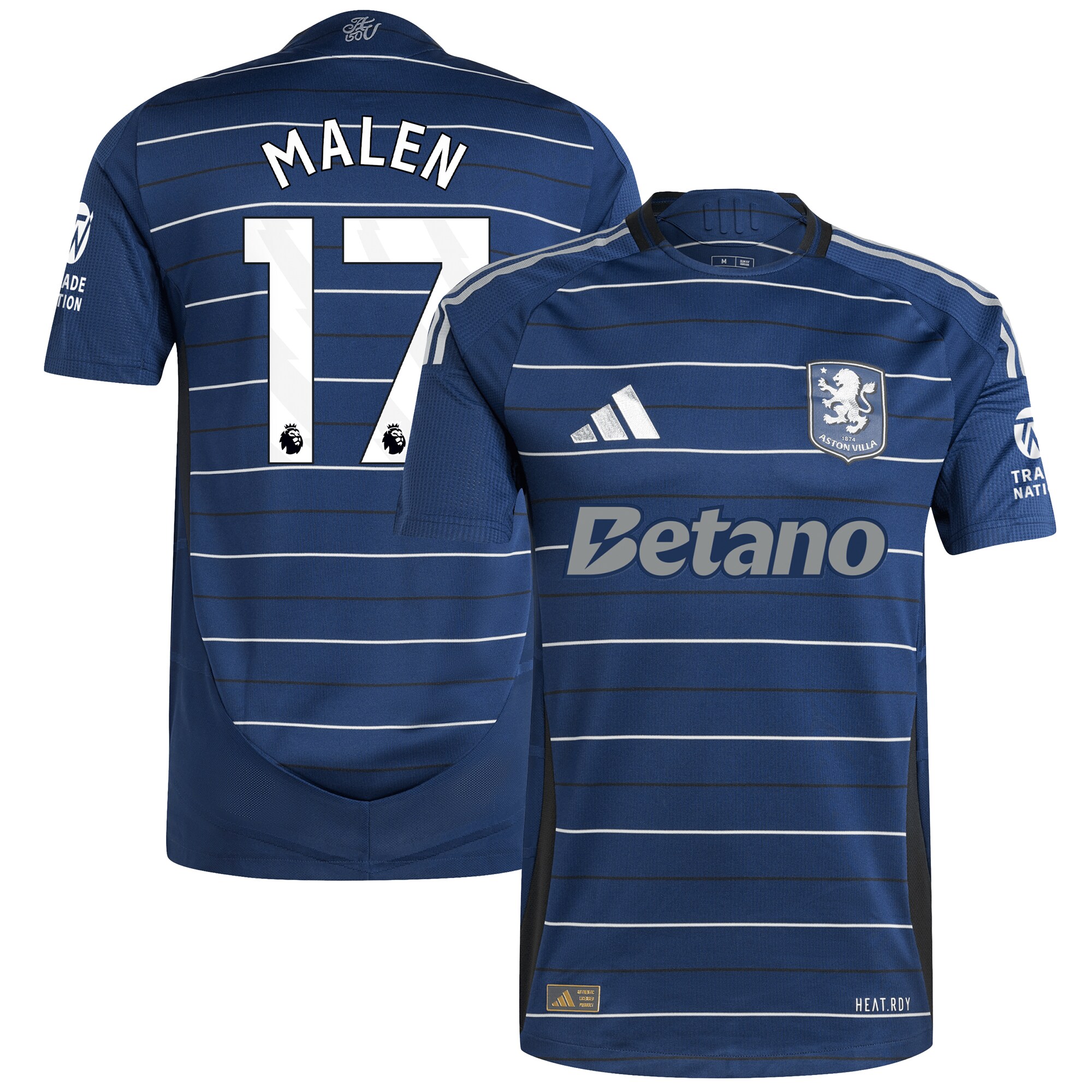 aston villa adidas third authentic shirt 2024-25 with malen 17 printing Collection | Aston Villa Jerseys for True Fans