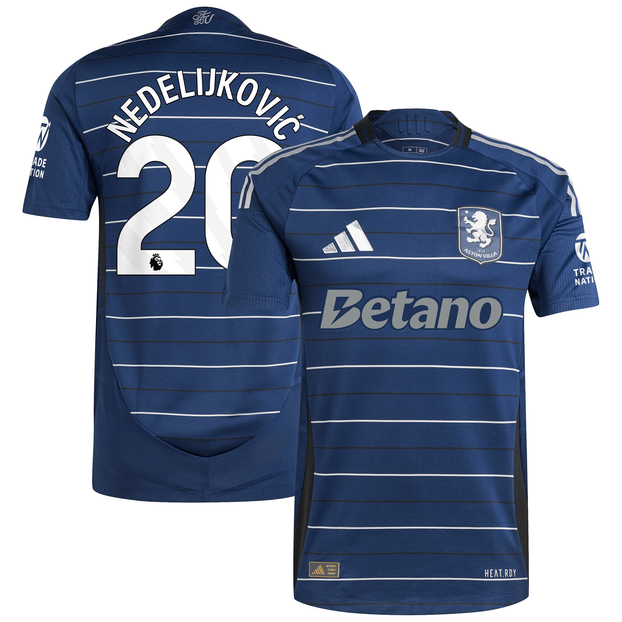 aston villa adidas third authentic shirt 2024-25 with nedeljković 20 printing Collection | Aston Villa Jerseys for True Fans