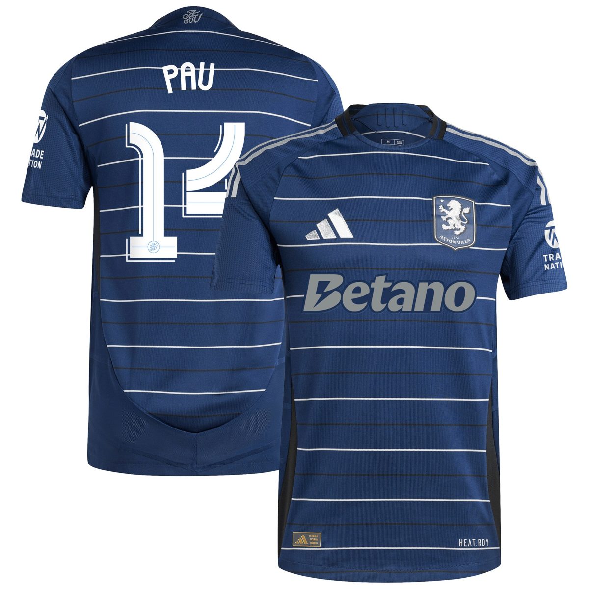 aston villa adidas third authentic shirt 2024-25 with pau 14 cup printing Collection | Aston Villa Jerseys for True Fans