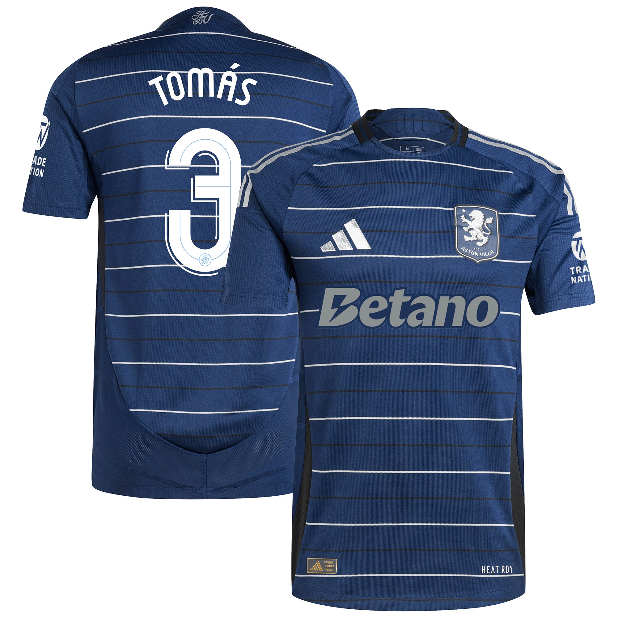 aston villa adidas third authentic shirt 2024-25 with tomás 3 cup printing Collection | Aston Villa Jerseys for True Fans