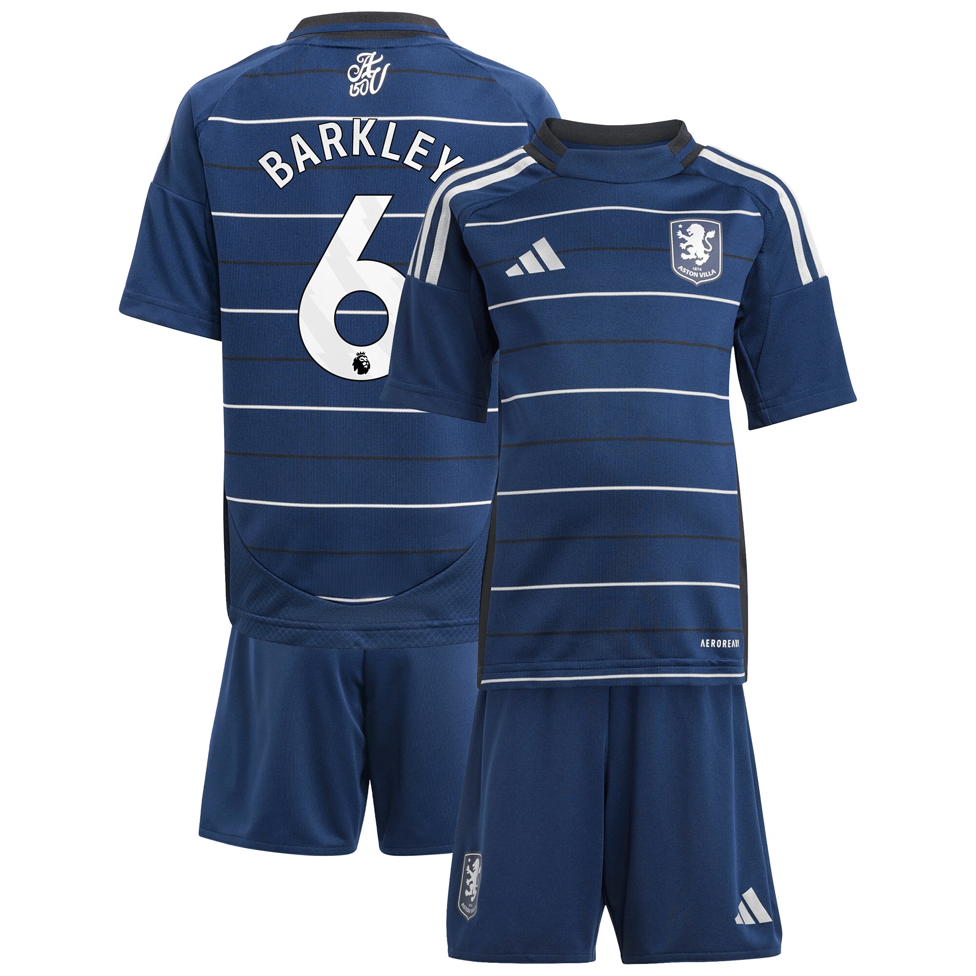 aston villa adidas third minikit 2024-25 with barkley 6 printing Collection | Aston Villa Jerseys for True Fans