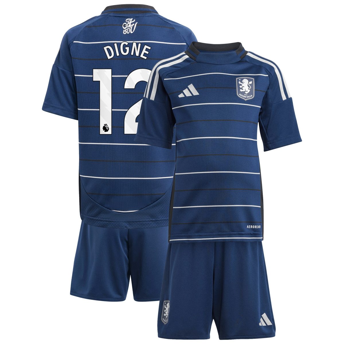 aston villa adidas third minikit 2024-25 with digne 12 printing Collection | Aston Villa Jerseys for True Fans