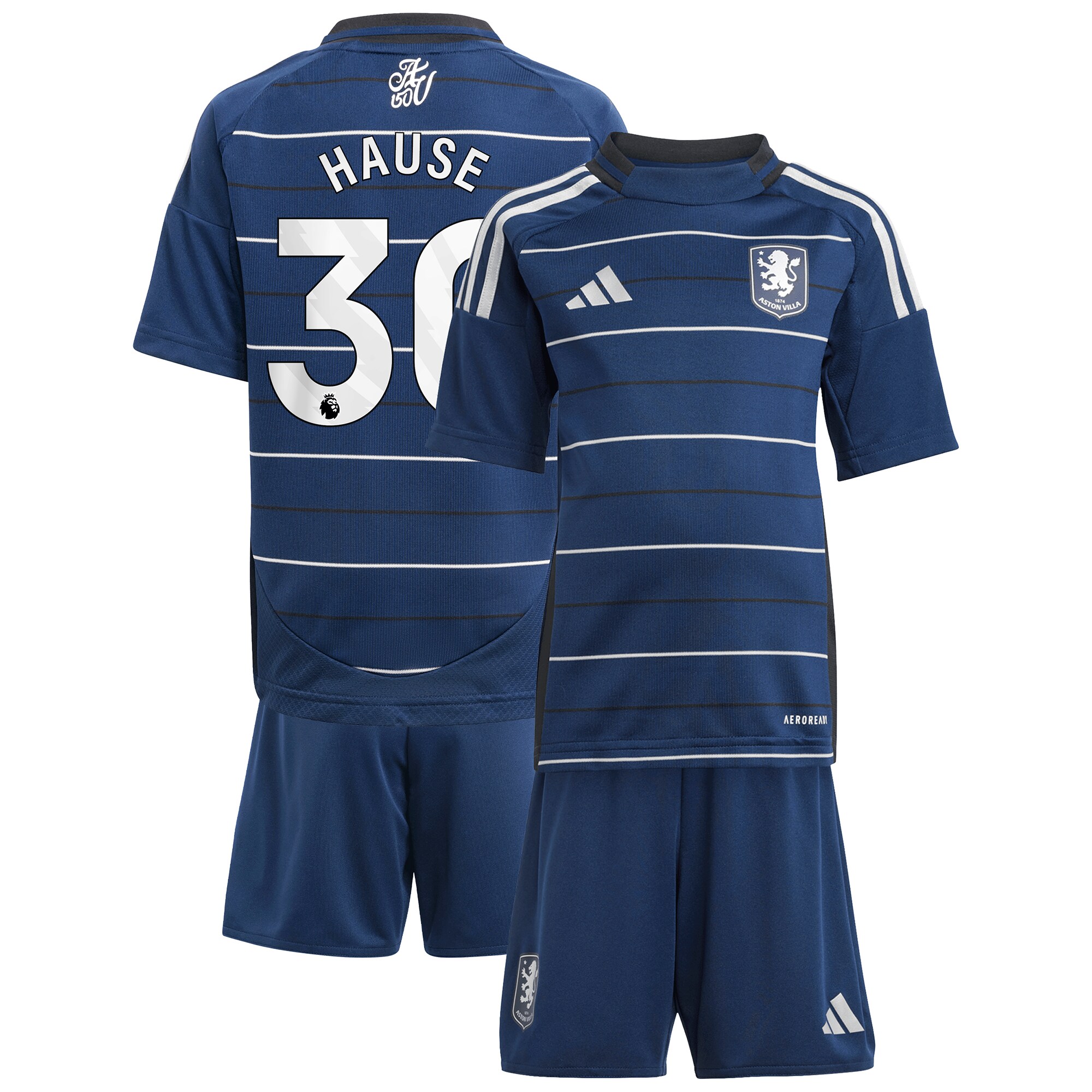 aston villa adidas third minikit 2024-25 with hause 30 printing Collection | Aston Villa Jerseys for True Fans