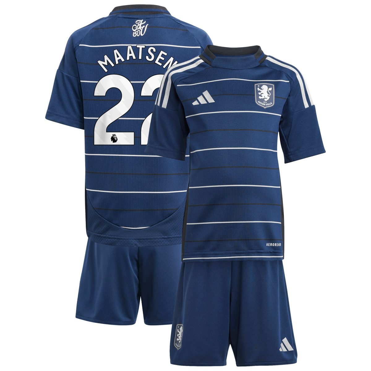 aston villa adidas third minikit 2024-25 with maatsen 22 printing Collection | Aston Villa Jerseys for True Fans