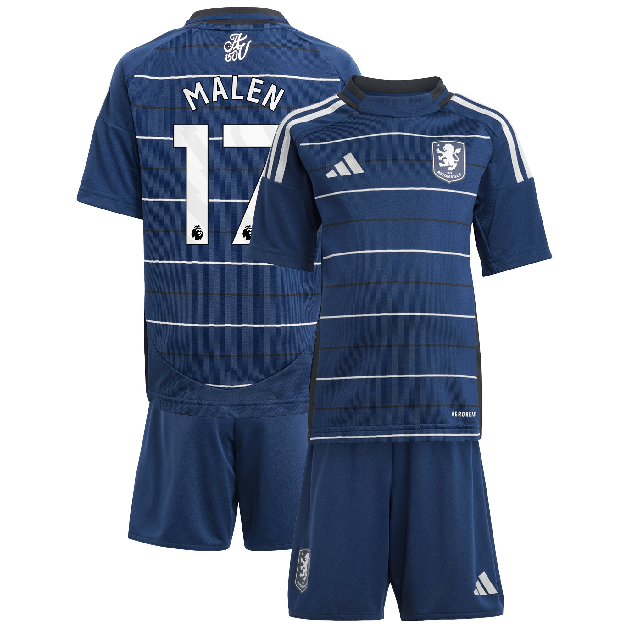 aston villa adidas third minikit 2024-25 with malen 17 printing Collection | Aston Villa Jerseys for True Fans