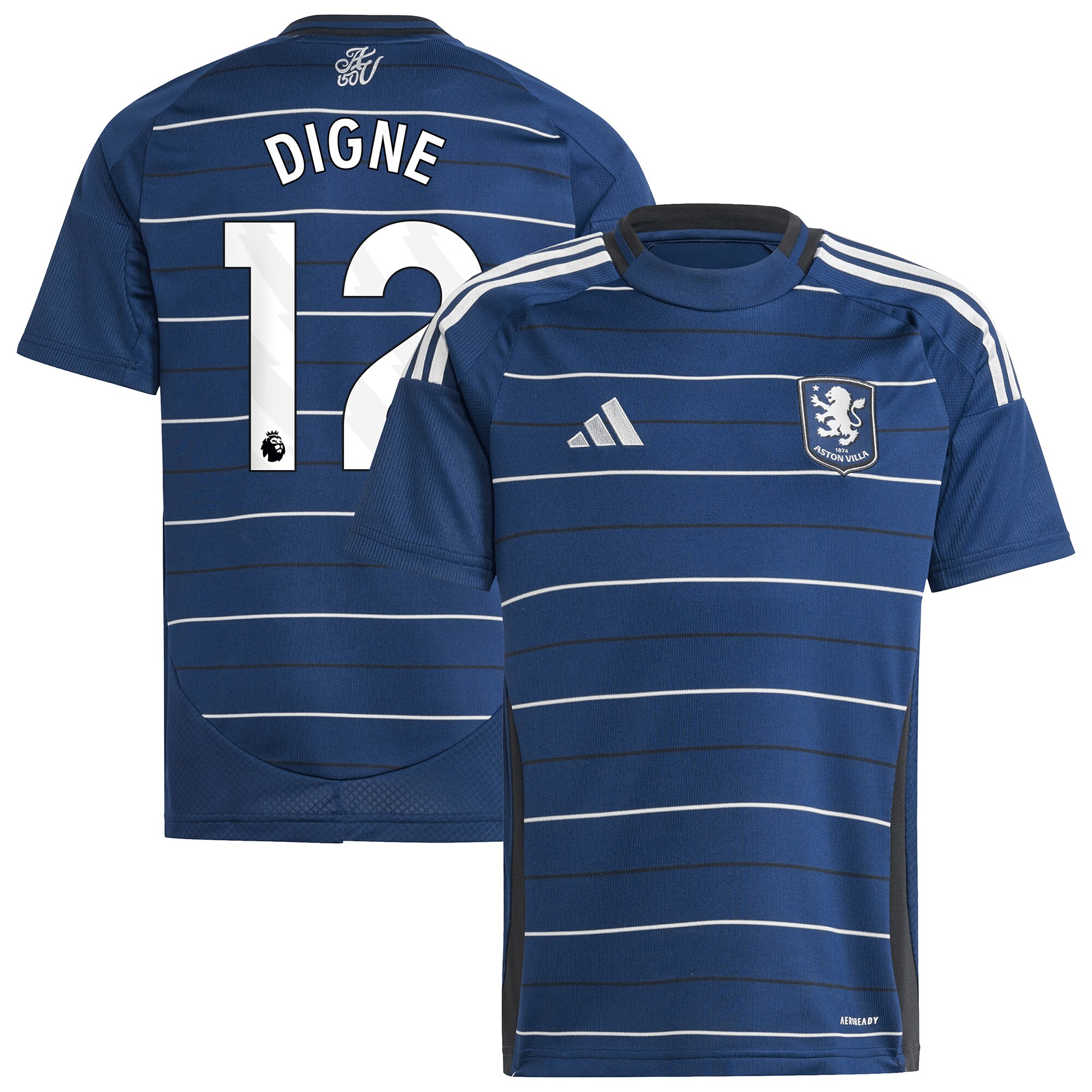 aston villa adidas third shirt 2024-25 – kids with digne 12 printing Collection | Aston Villa Jerseys for True Fans