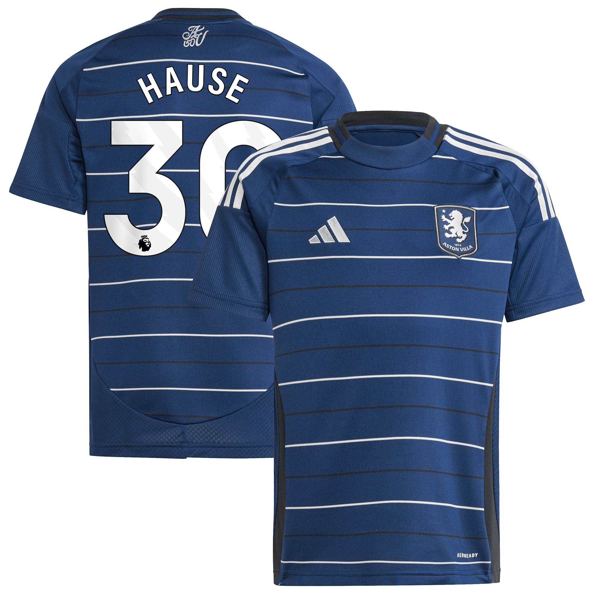 aston villa adidas third shirt 2024-25 – kids with hause 30 printing Collection | Aston Villa Jerseys for True Fans