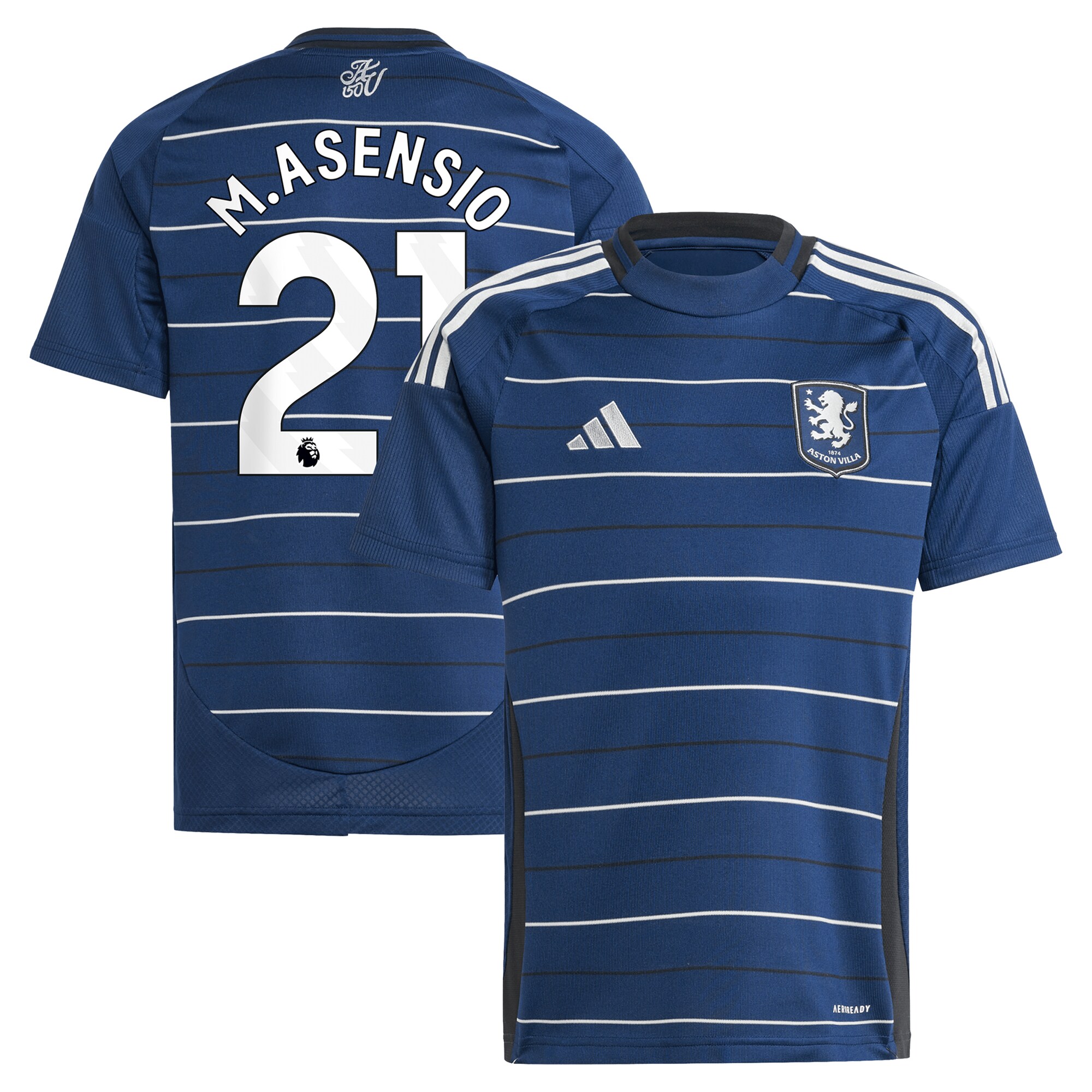 aston villa adidas third shirt 2024-25 – kids with m.asensio 21 printing Collection | Aston Villa Jerseys for True Fans