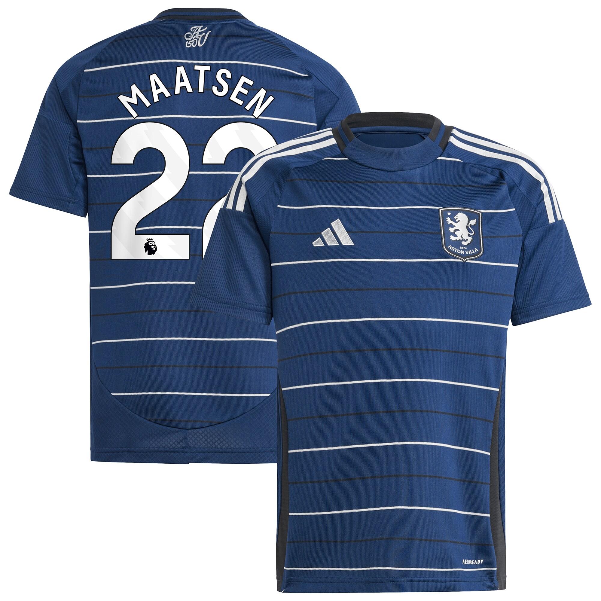 aston villa adidas third shirt 2024-25 – kids with maatsen 22 printing Collection | Aston Villa Jerseys for True Fans
