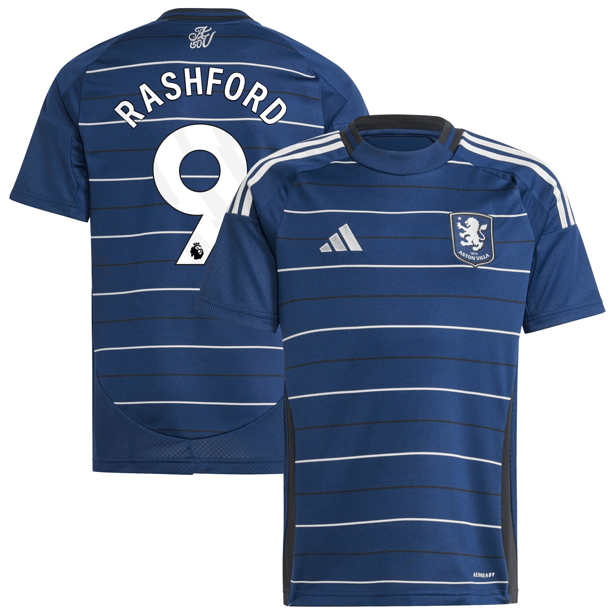 aston villa adidas third shirt 2024-25 – kids with rashford 9 printing Collection | Aston Villa Jerseys for True Fans