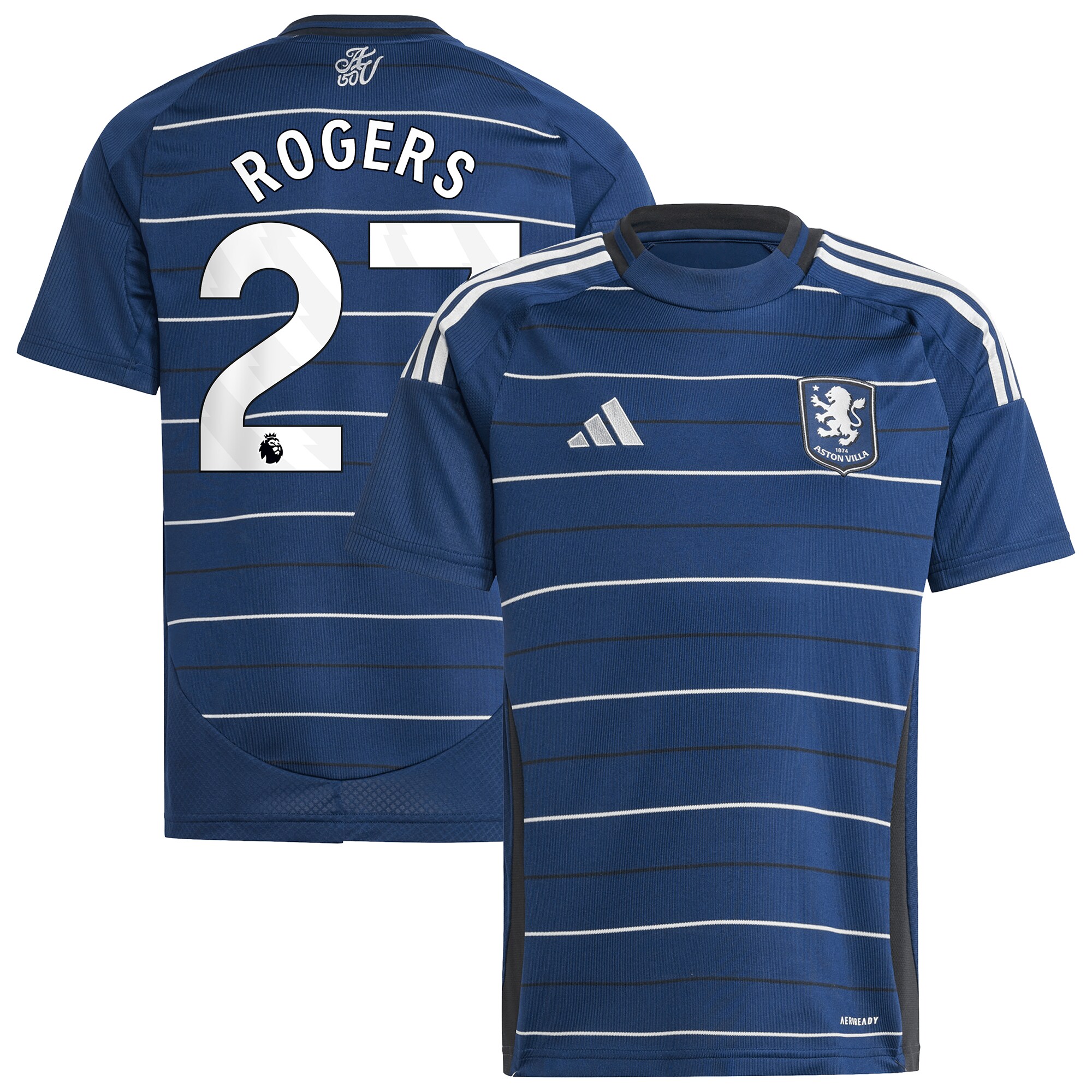 aston villa adidas third shirt 2024-25 – kids with rogers 27 printing Collection | Aston Villa Jerseys for True Fans