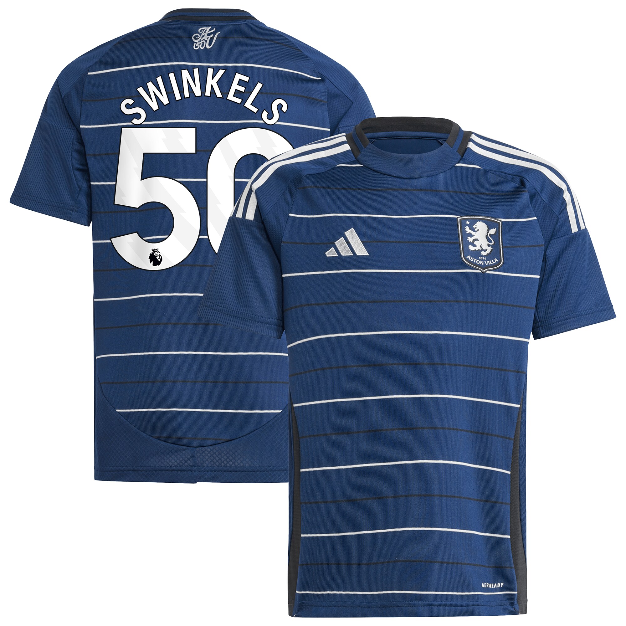 aston villa adidas third shirt 2024-25 – kids with swinkels 50 printing Collection | Aston Villa Jerseys for True Fans