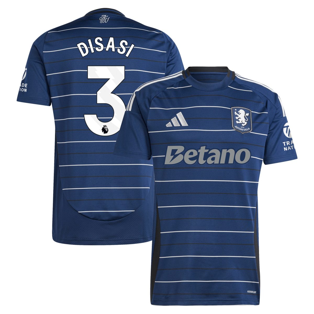 aston villa adidas third shirt 2024-25 with disasi 3 printing Collection | Aston Villa Jerseys for True Fans
