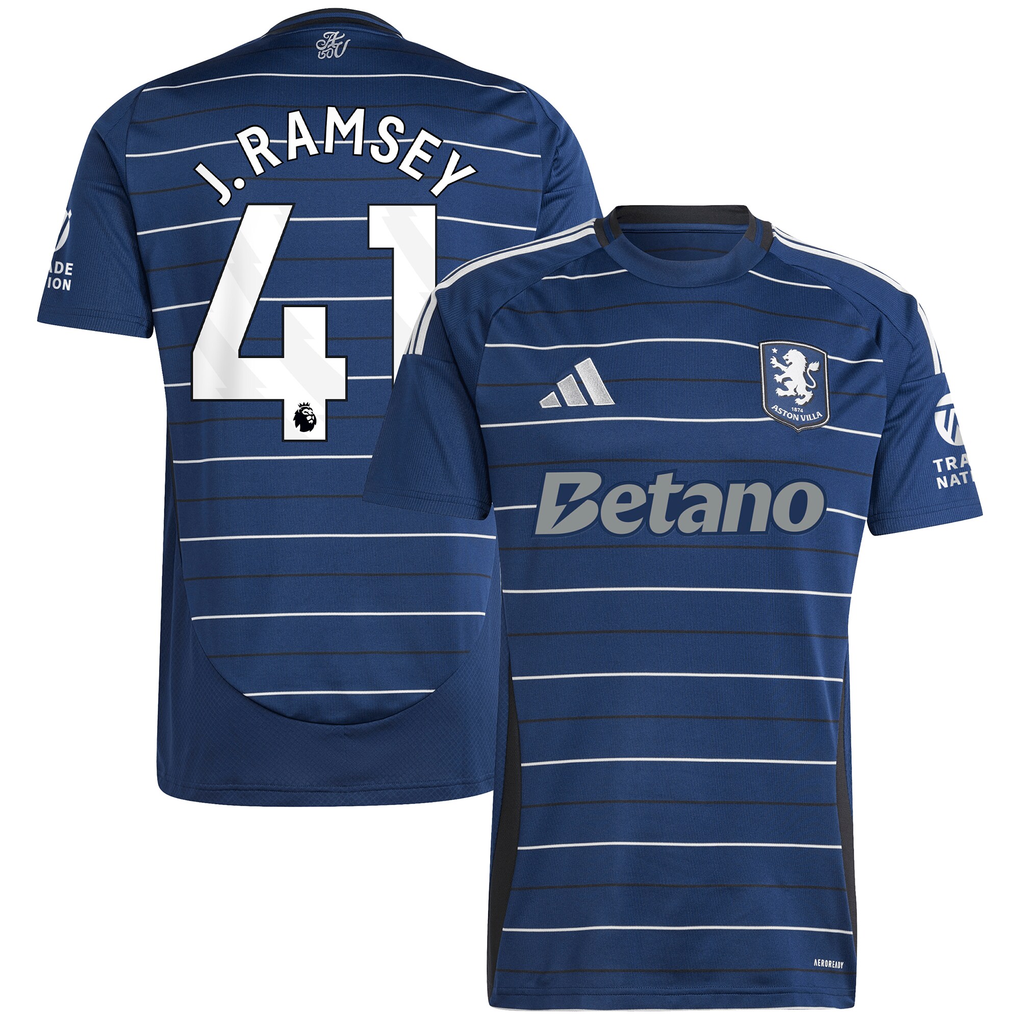 aston villa adidas third shirt 2024-25 with j. ramsey 41 printing Collection | Aston Villa Jerseys for True Fans