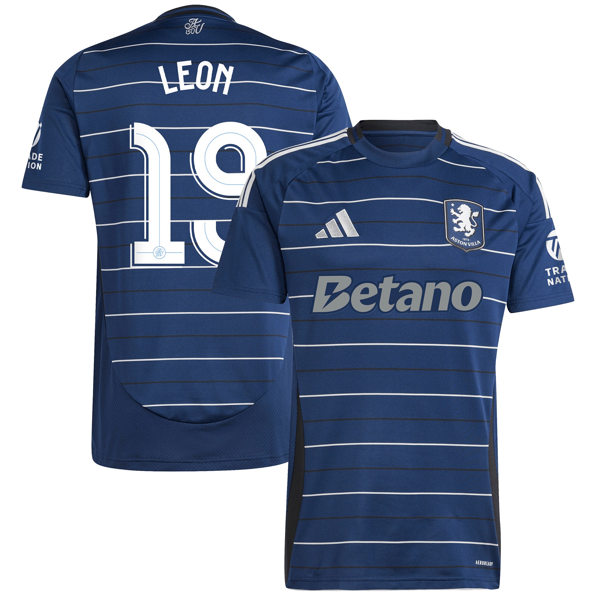 aston villa adidas third shirt 2024-25 with leon 19 cup printing Collection | Aston Villa Jerseys for True Fans