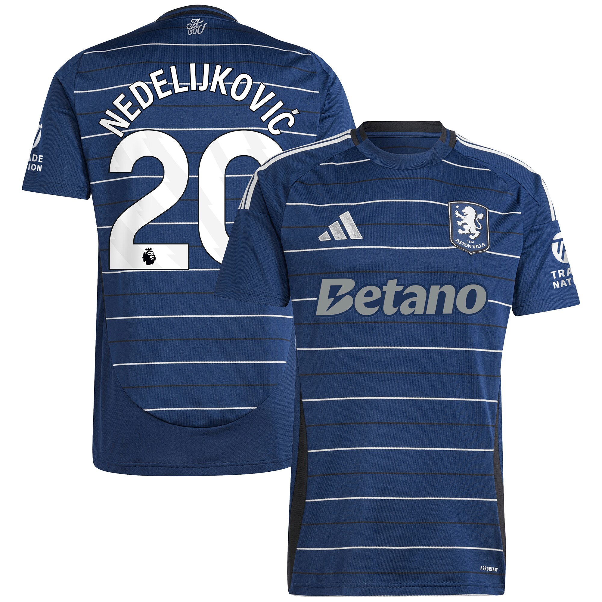 aston villa adidas third shirt 2024-25 with nedeljković 20 printing Collection | Aston Villa Jerseys for True Fans