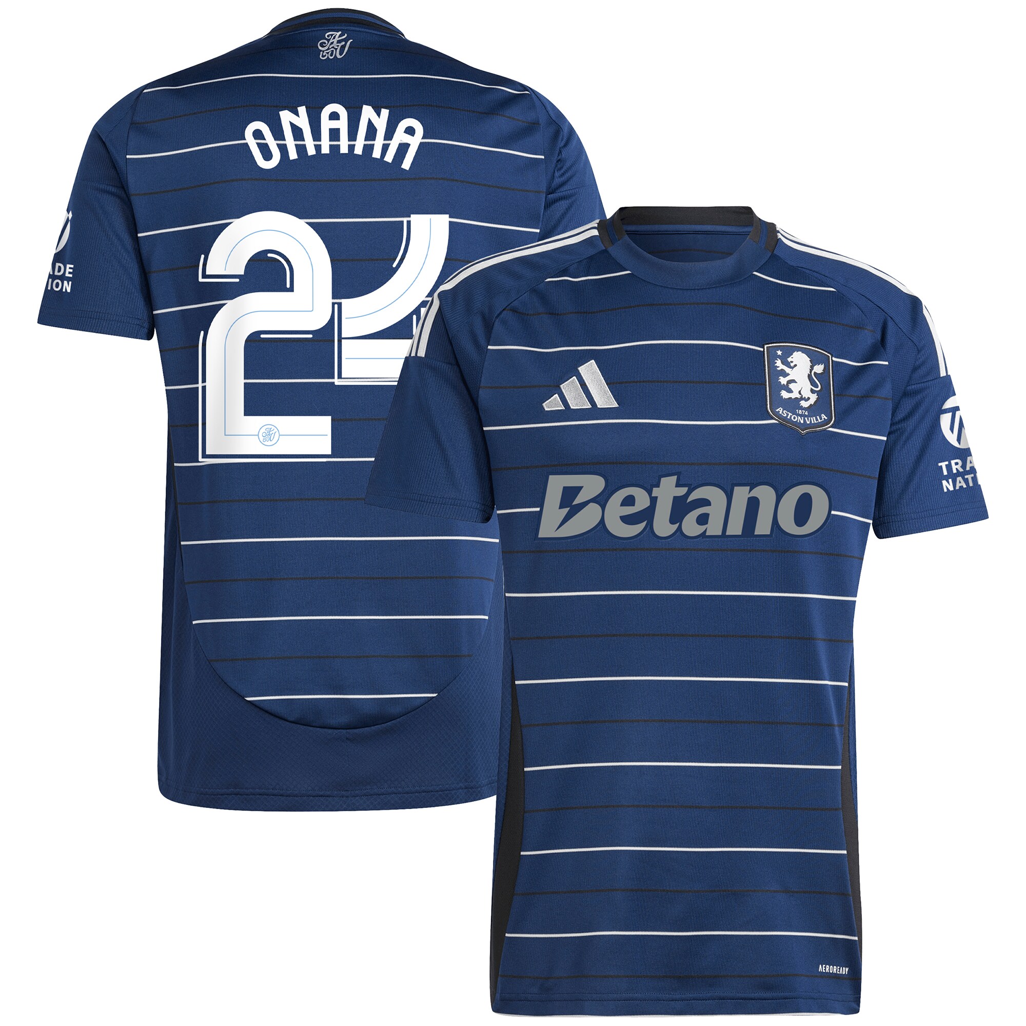 aston villa adidas third shirt 2024-25 with onana 24 cup printing Collection | Aston Villa Jerseys for True Fans