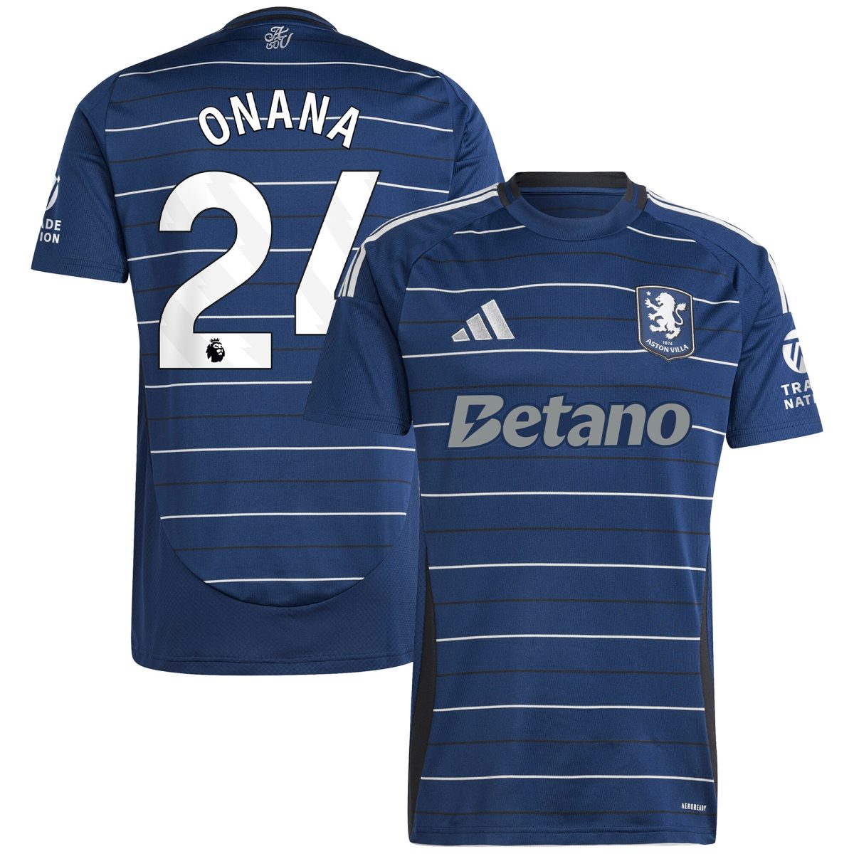 aston villa adidas third shirt 2024-25 with onana 24 printing Collection | Aston Villa Jerseys for True Fans