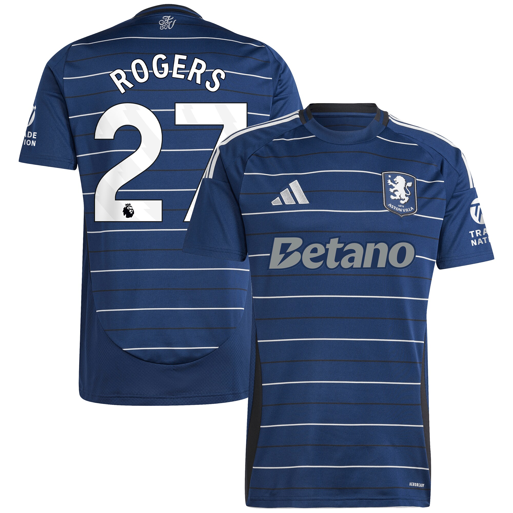 aston villa adidas third shirt 2024-25 with rogers 27 printing Collection | Aston Villa Jerseys for True Fans
