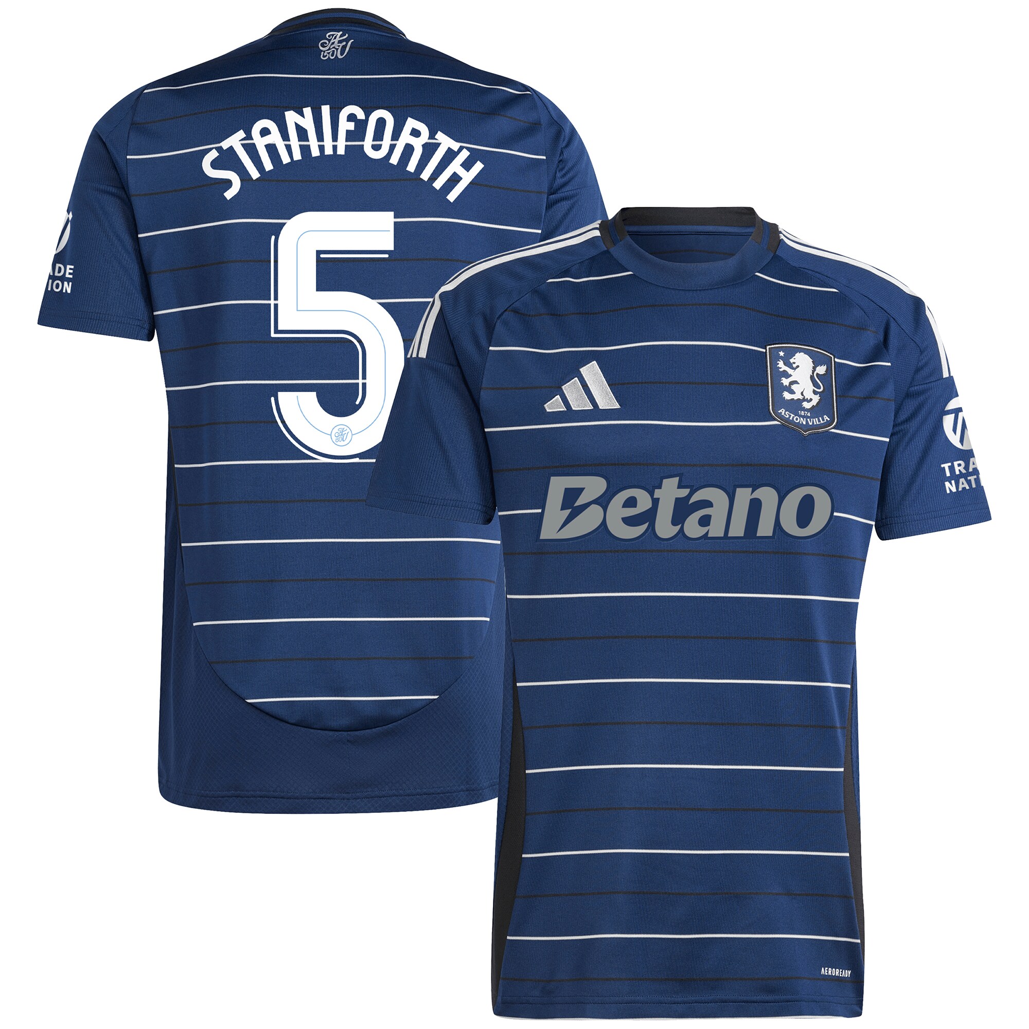 aston villa adidas third shirt 2024-25 with staniforth 5 cup printing Collection | Aston Villa Jerseys for True Fans