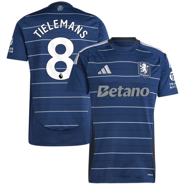aston villa adidas third shirt 2024-25 with tielemans 8 printing Collection | Aston Villa Jerseys for True Fans