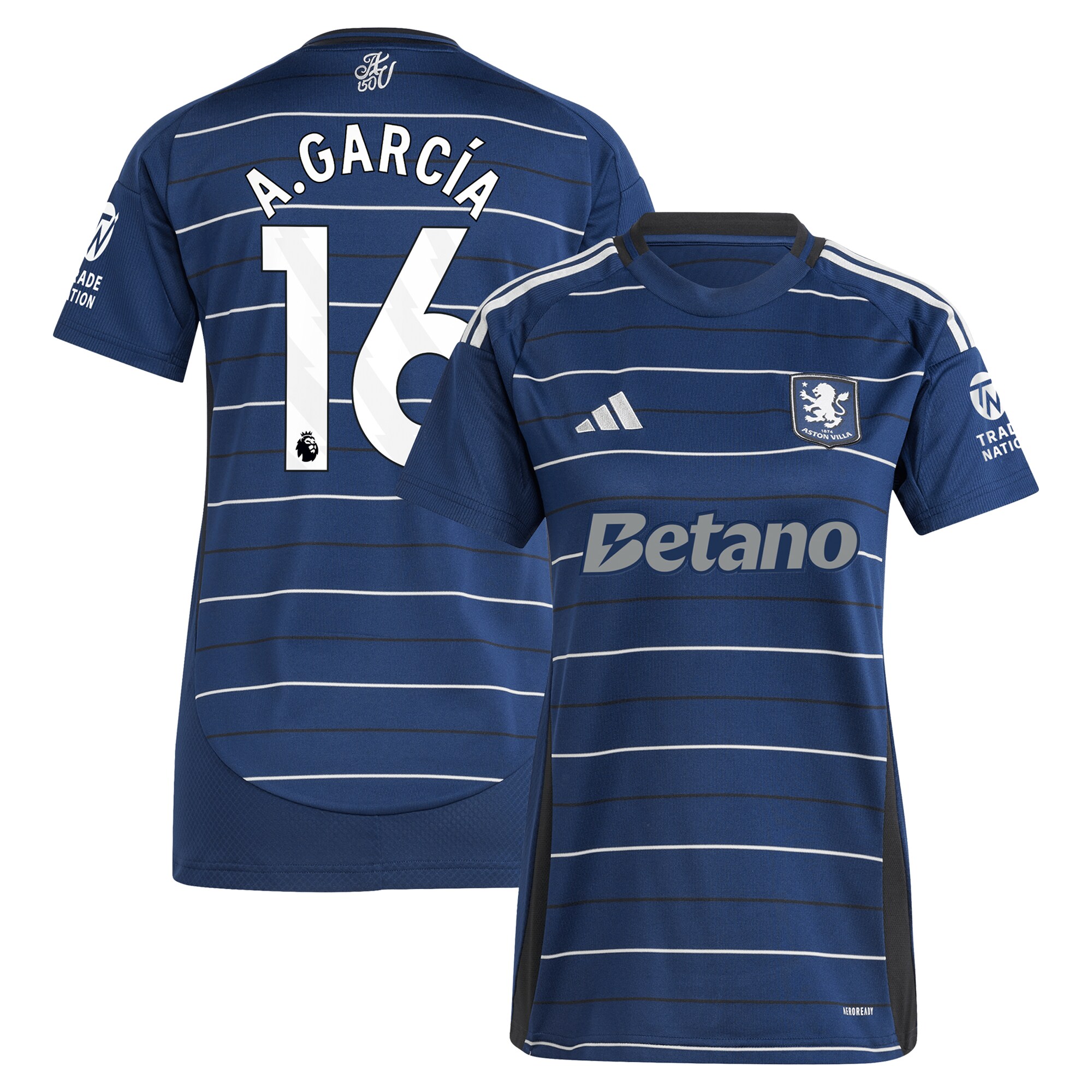 aston villa adidas third shirt 2024-25 – womens with a.garcía 16 printing Collection | Aston Villa Jerseys for True Fans