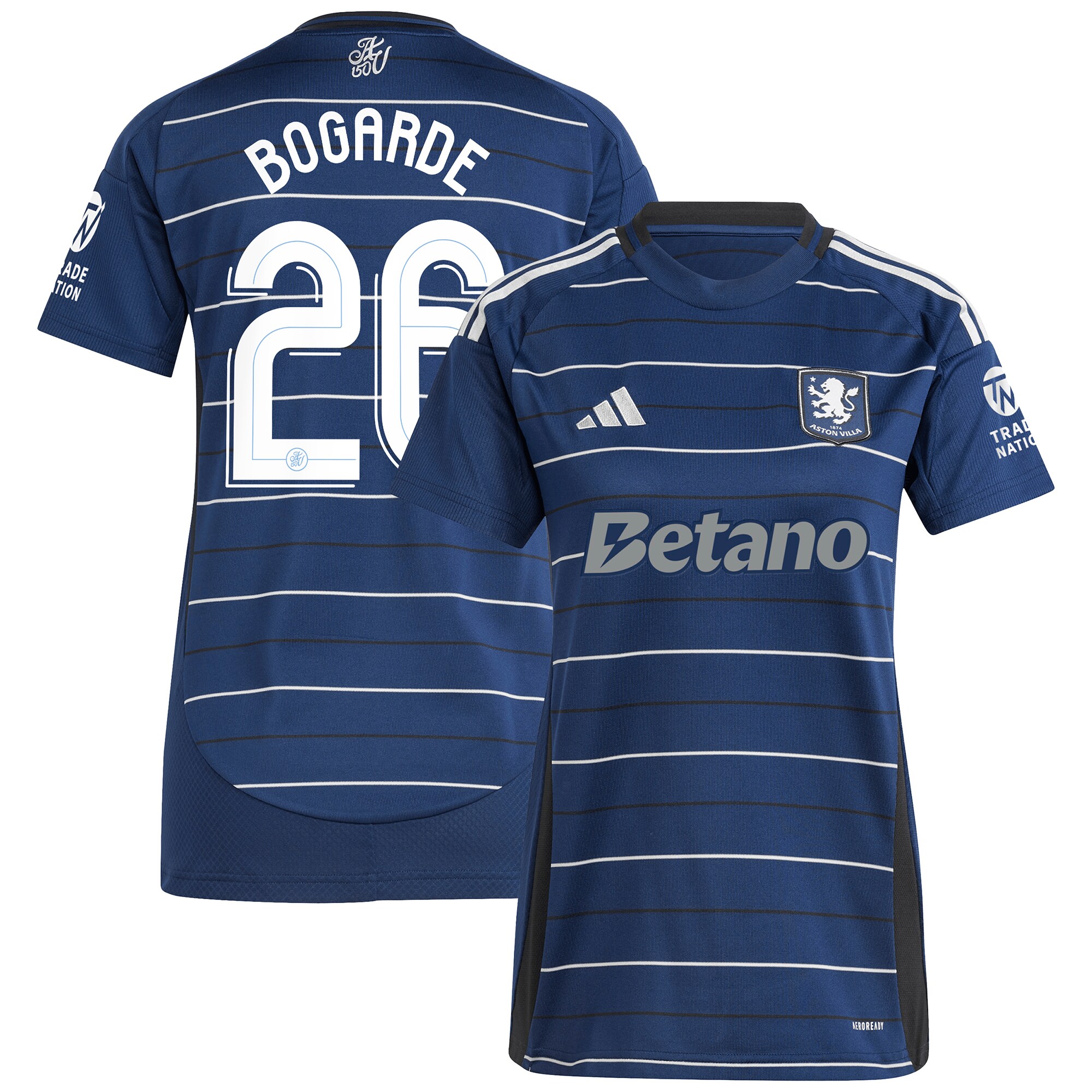 aston villa adidas third shirt 2024-25 – womens with bogarde 26 cup printing Collection | Aston Villa Jerseys for True Fans