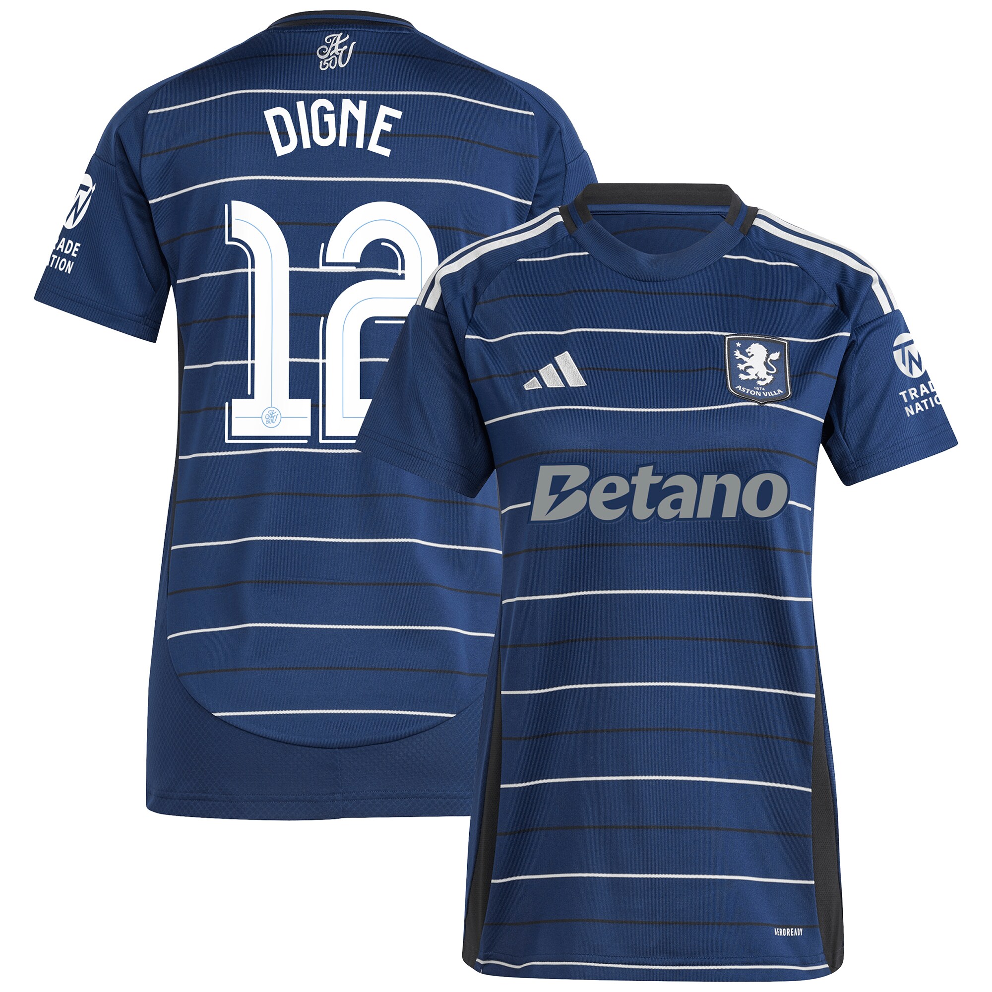 aston villa adidas third shirt 2024-25 – womens with digne 12 cup printing Collection | Aston Villa Jerseys for True Fans