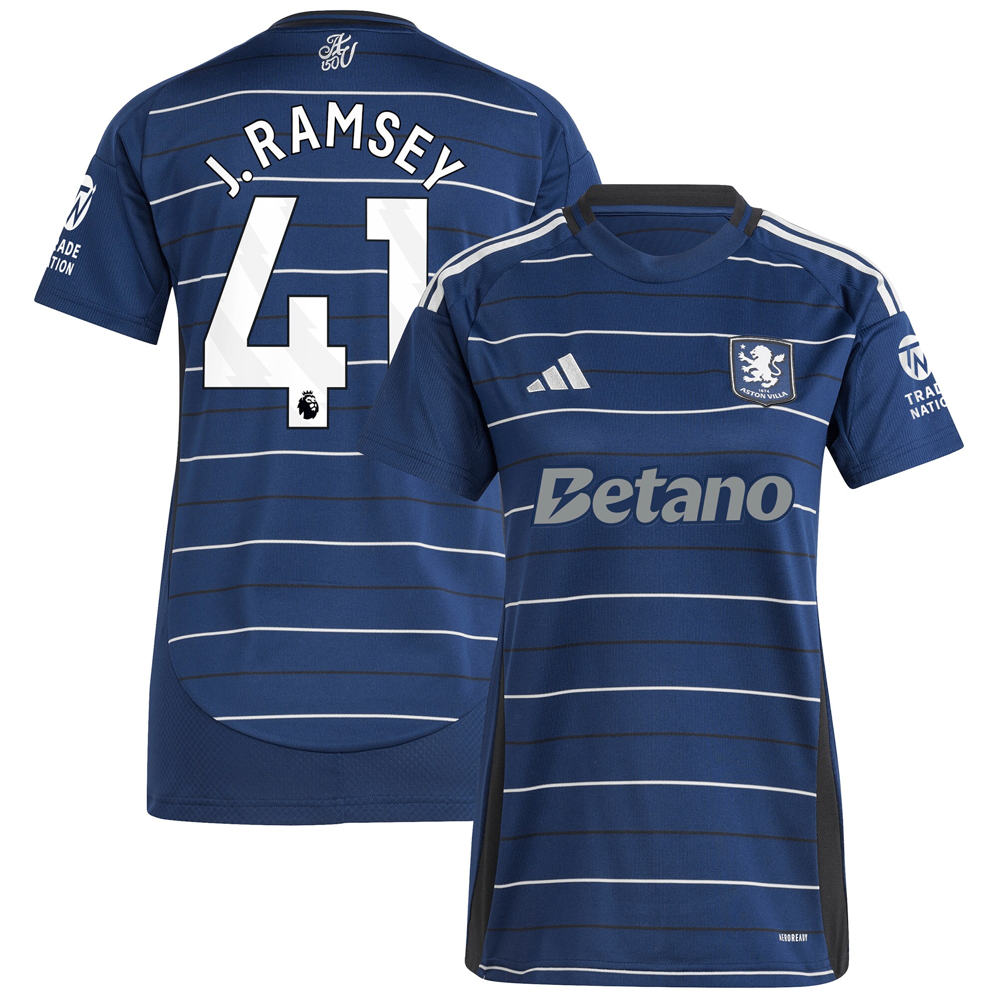 aston villa adidas third shirt 2024-25 – womens with j. ramsey 41 printing Collection | Aston Villa Jerseys for True Fans