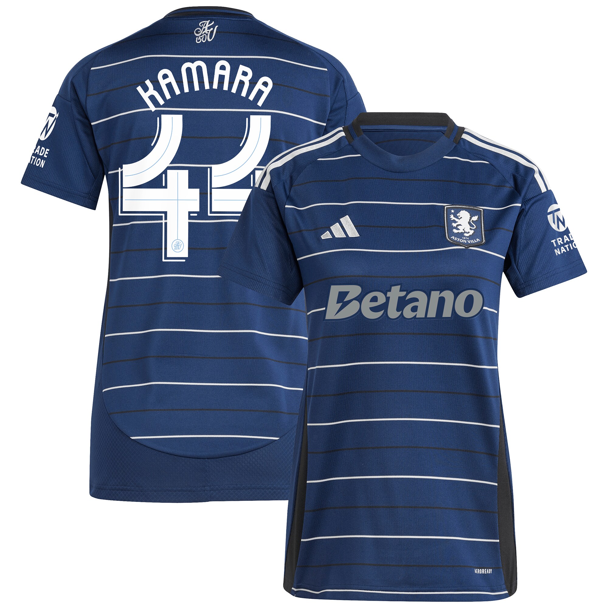 aston villa adidas third shirt 2024-25 – womens with kamara 44 cup printing Collection | Aston Villa Jerseys for True Fans