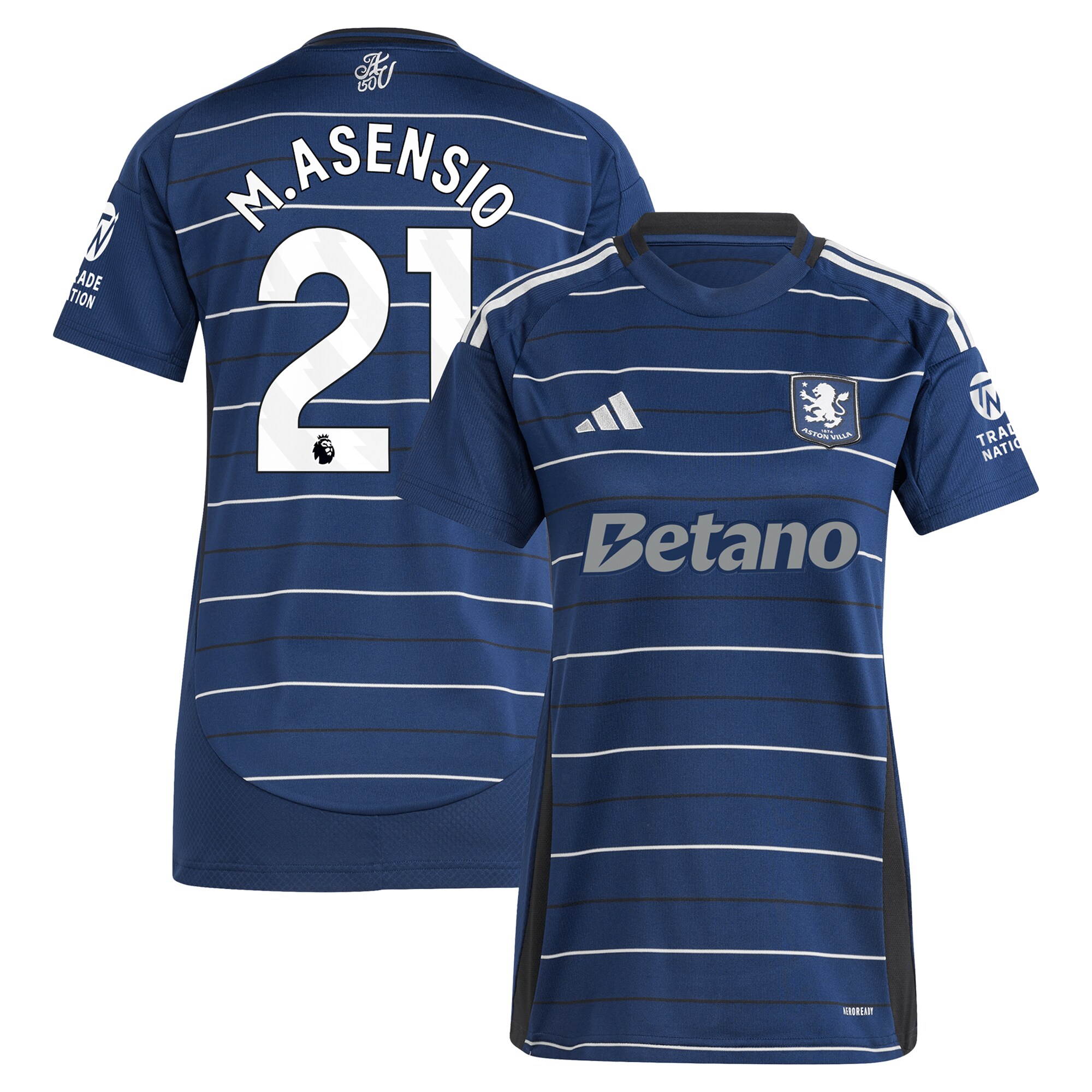 aston villa adidas third shirt 2024-25 – womens with m.asensio 21 printing Collection | Aston Villa Jerseys for True Fans