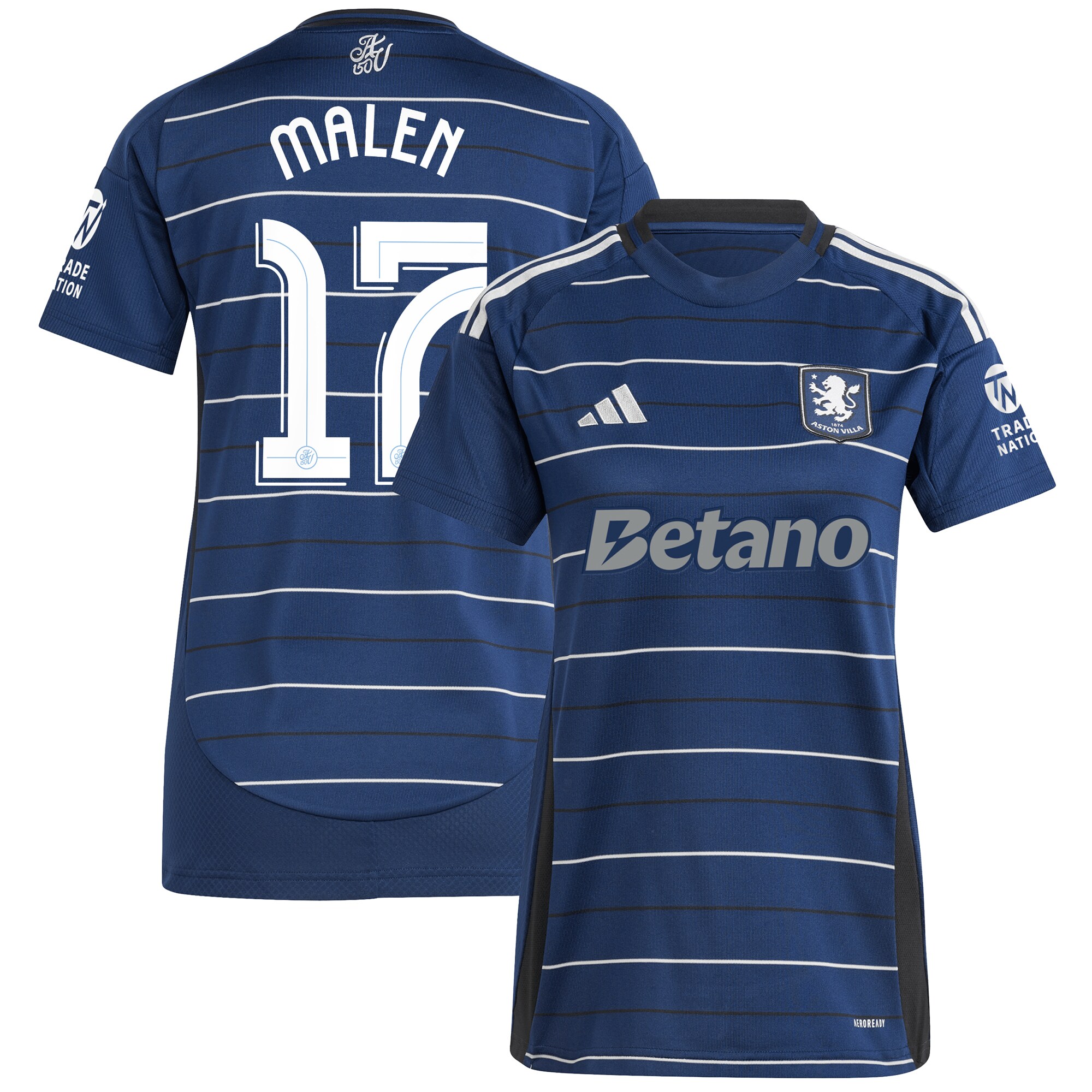 aston villa adidas third shirt 2024-25 – womens with malen 17 cup printing Collection | Aston Villa Jerseys for True Fans