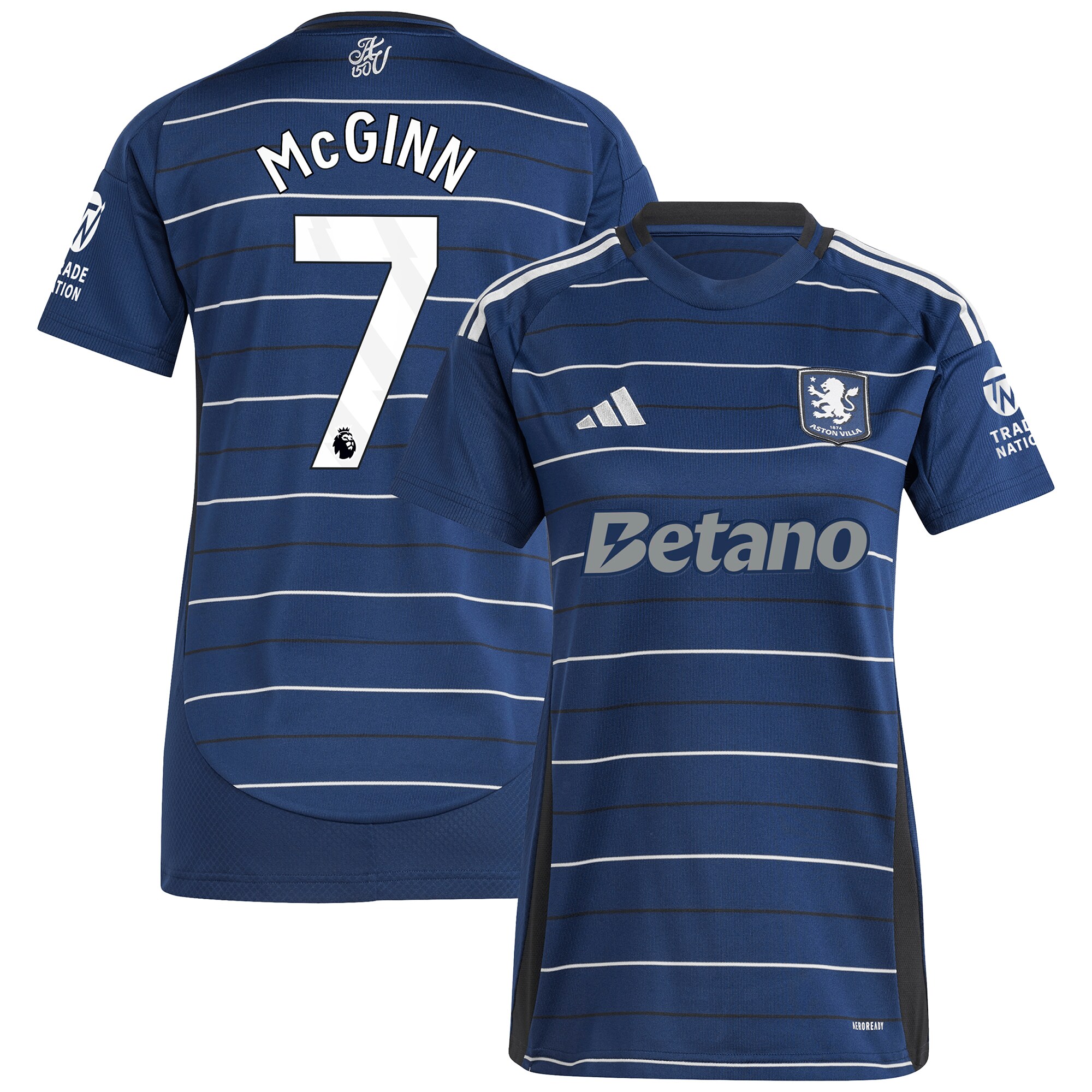 aston villa adidas third shirt 2024-25 – womens with mcginn 7 printing Collection | Aston Villa Jerseys for True Fans