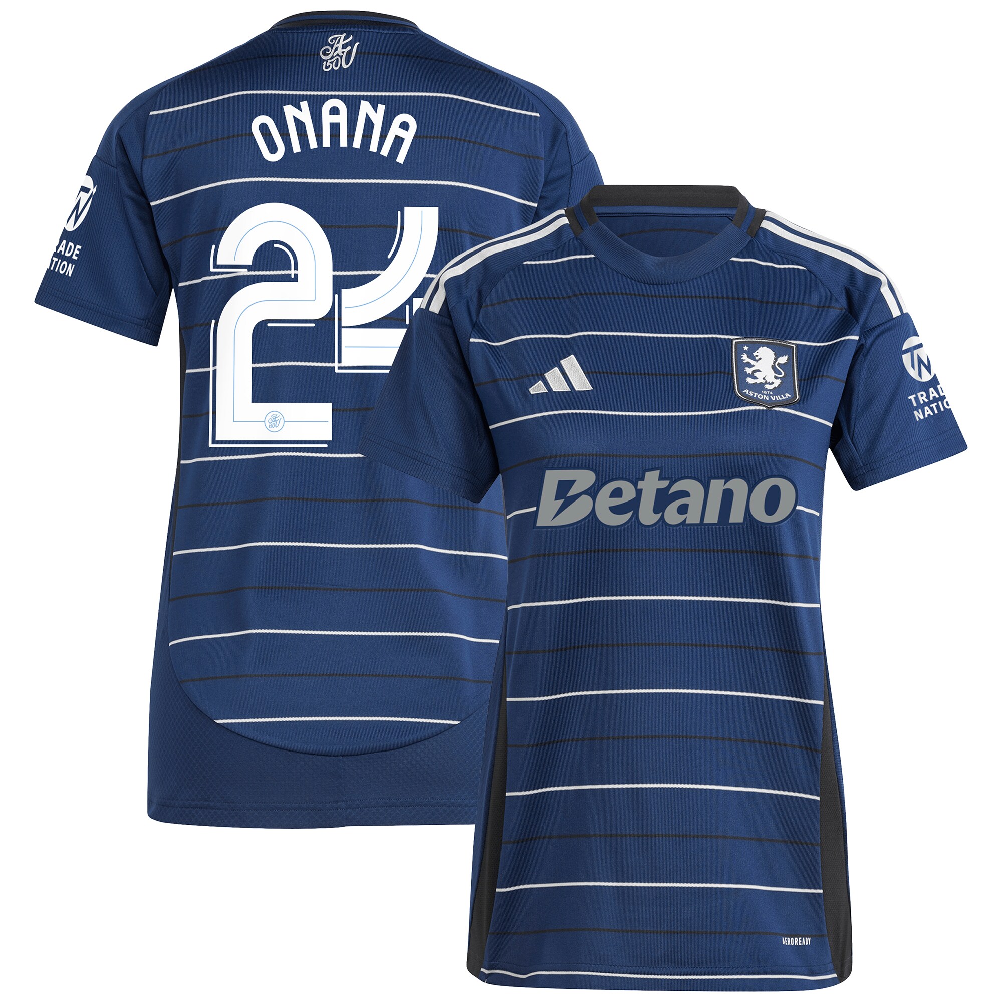 aston villa adidas third shirt 2024-25 – womens with onana 24 cup printing Collection | Aston Villa Jerseys for True Fans