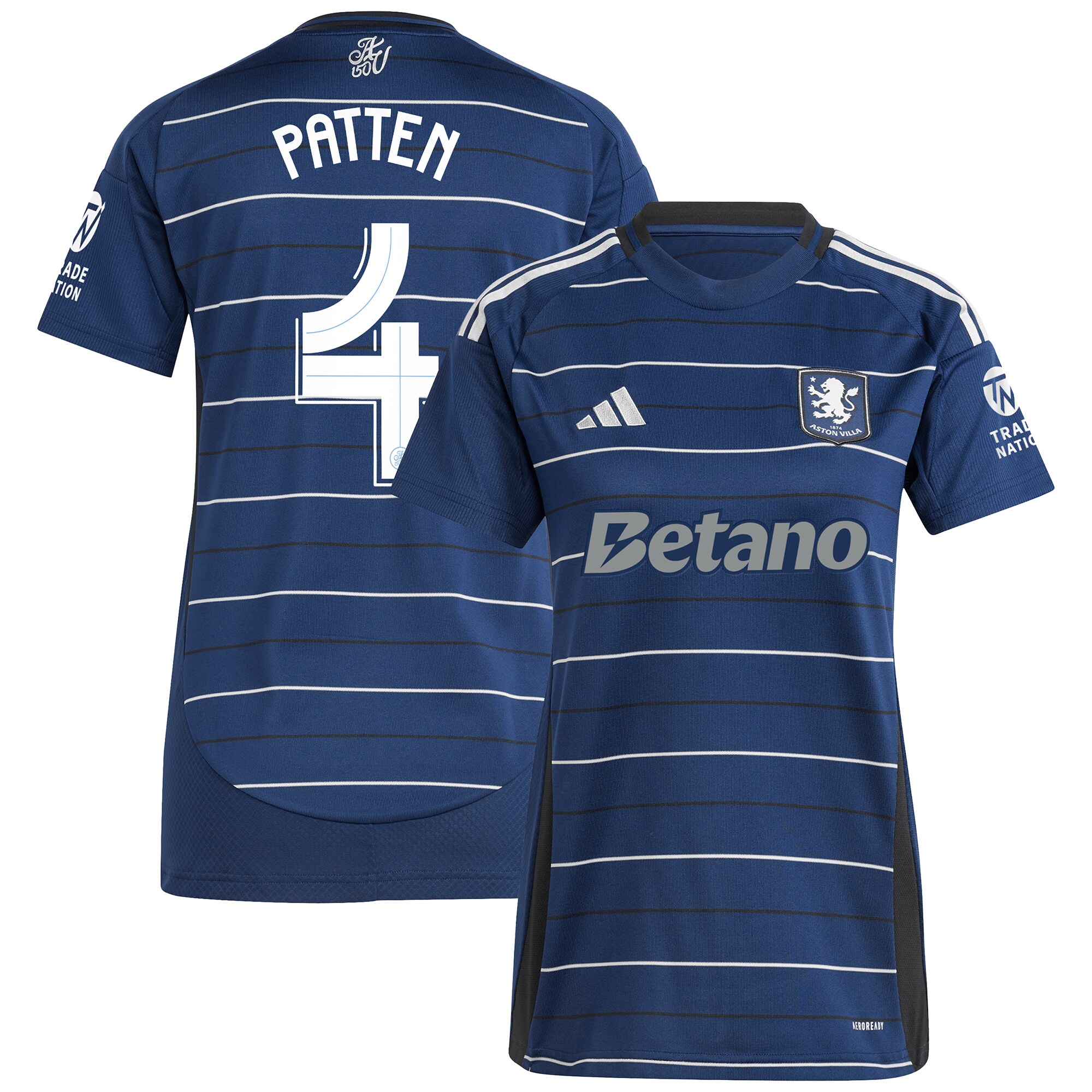 aston villa adidas third shirt 2024-25 – womens with patten 4 cup printing Collection | Aston Villa Jerseys for True Fans