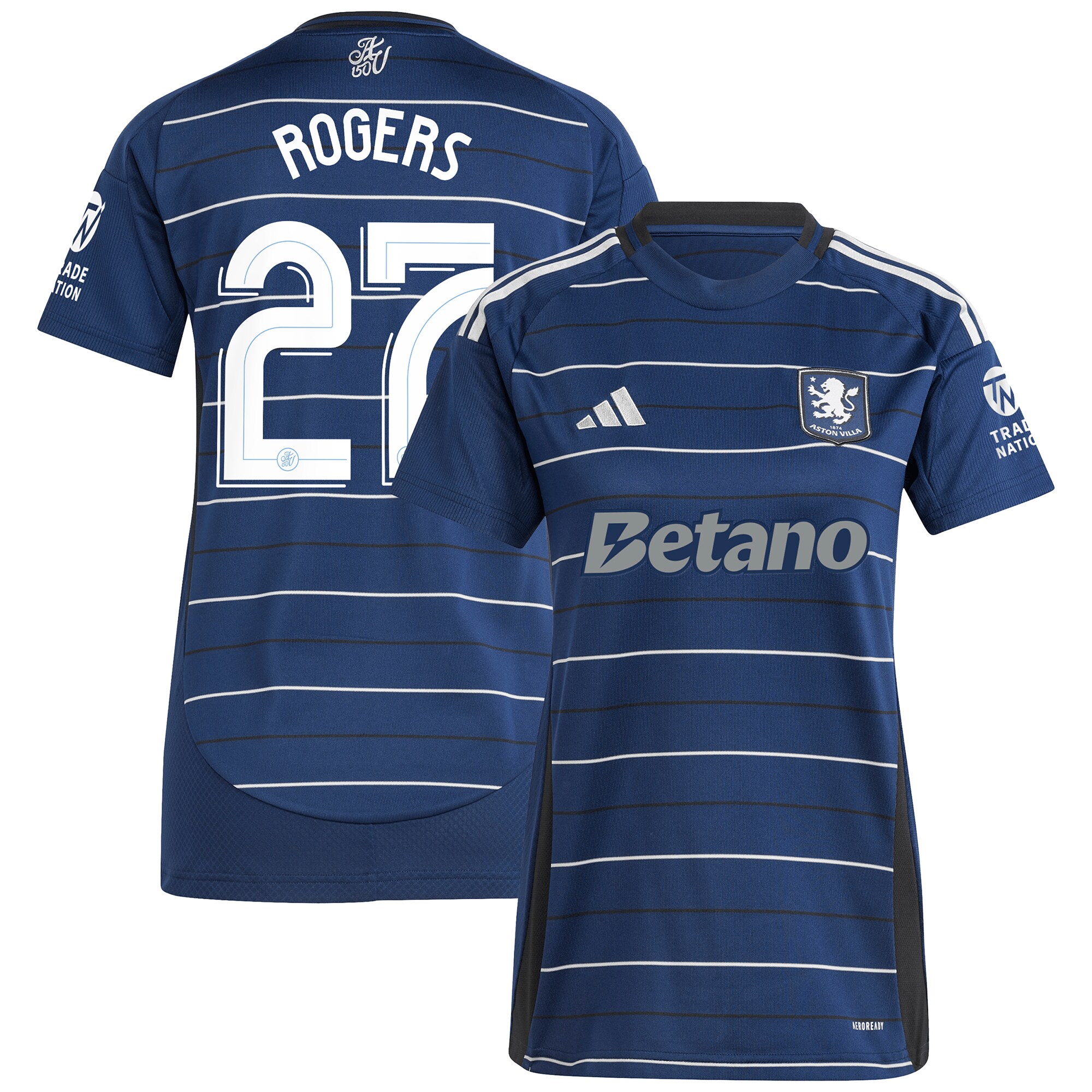 aston villa adidas third shirt 2024-25 – womens with rogers 27 cup printing Collection | Aston Villa Jerseys for True Fans