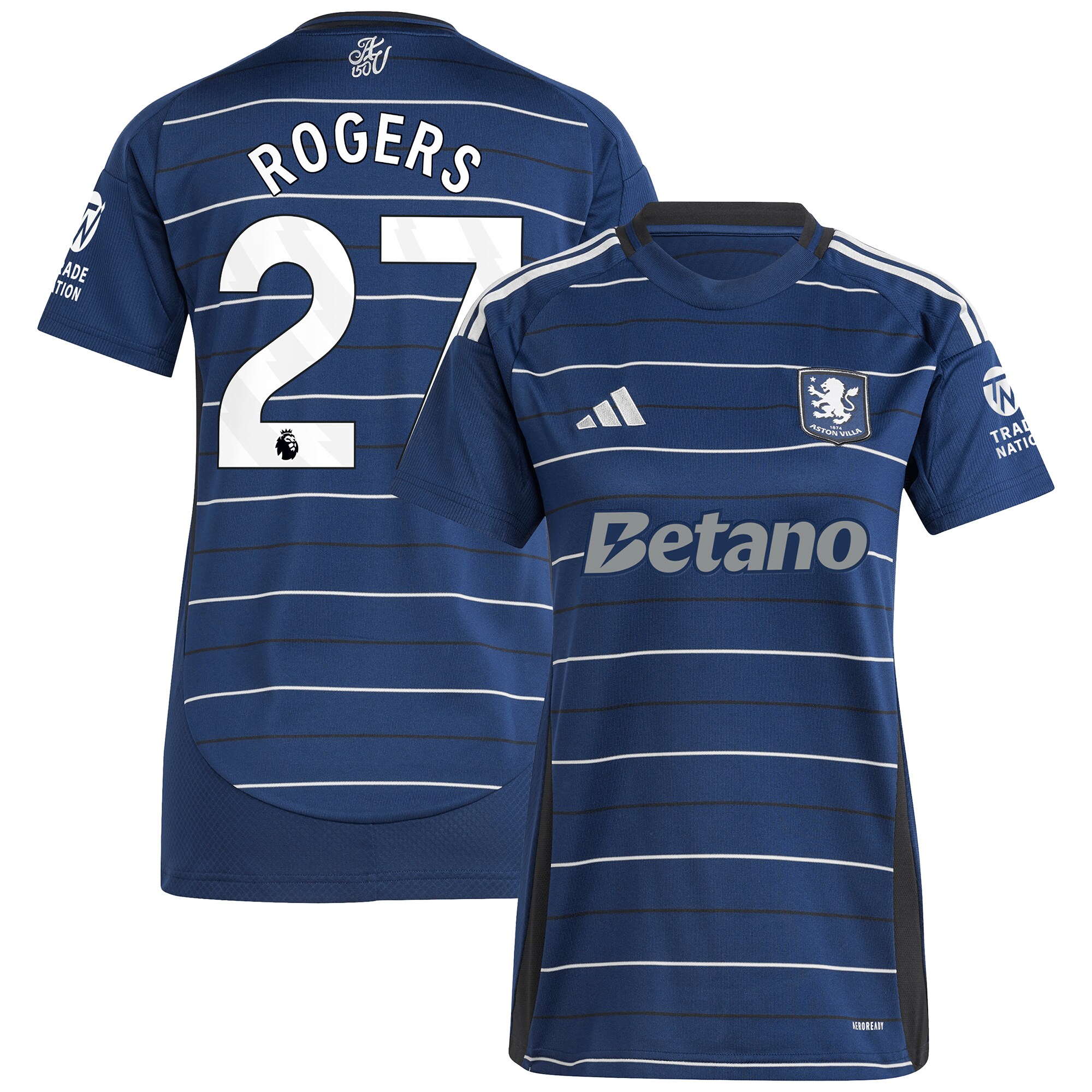 aston villa adidas third shirt 2024-25 – womens with rogers 27 printing Collection | Aston Villa Jerseys for True Fans