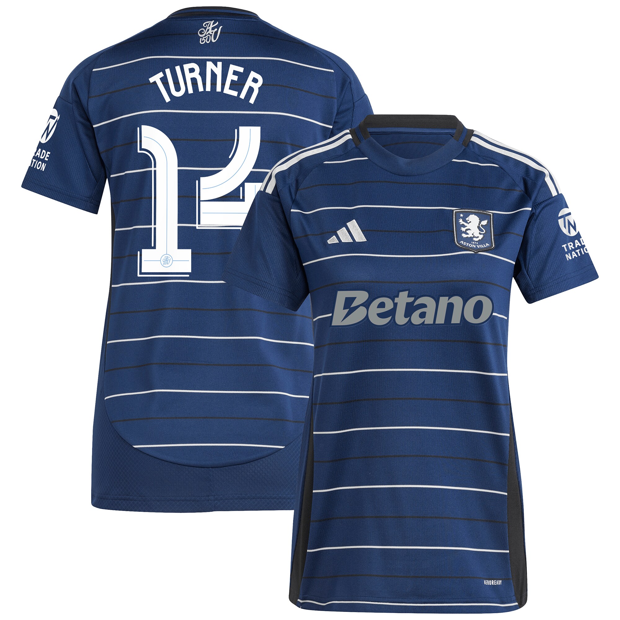 aston villa adidas third shirt 2024-25 – womens with turner 14 cup printing Collection | Aston Villa Jerseys for True Fans