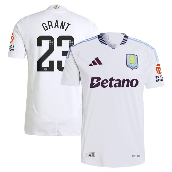 aston villa adidas wsl away authentic shirt 2024-25 with grant 23 printing Collection | Aston Villa Jerseys for True Fans