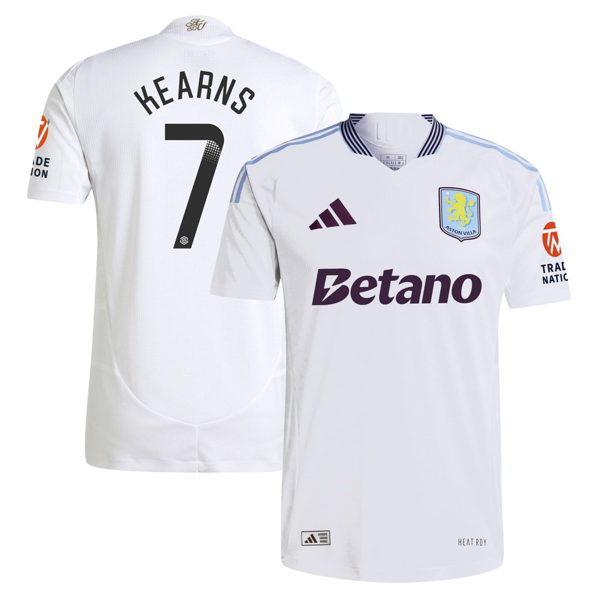 aston villa adidas wsl away authentic shirt 2024-25 with kearns 7 printing Collection | Aston Villa Jerseys for True Fans