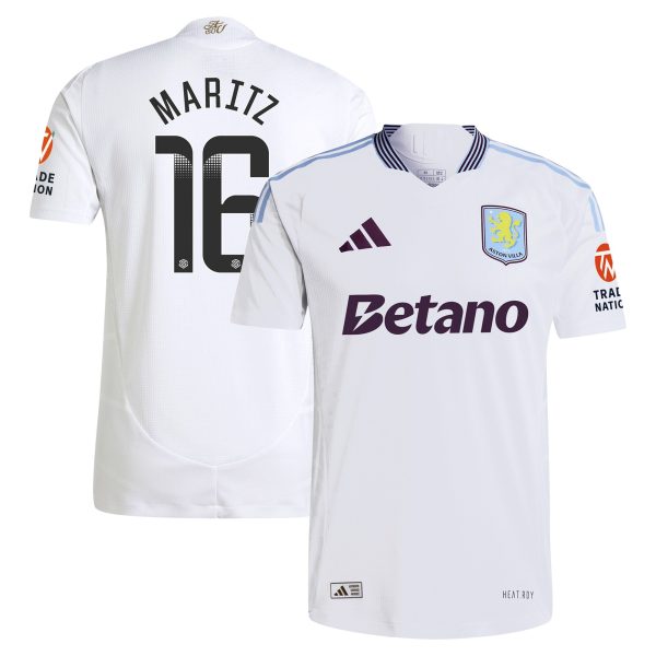 aston villa adidas wsl away authentic shirt 2024-25 with maritz 16 printing Collection | Aston Villa Jerseys for True Fans