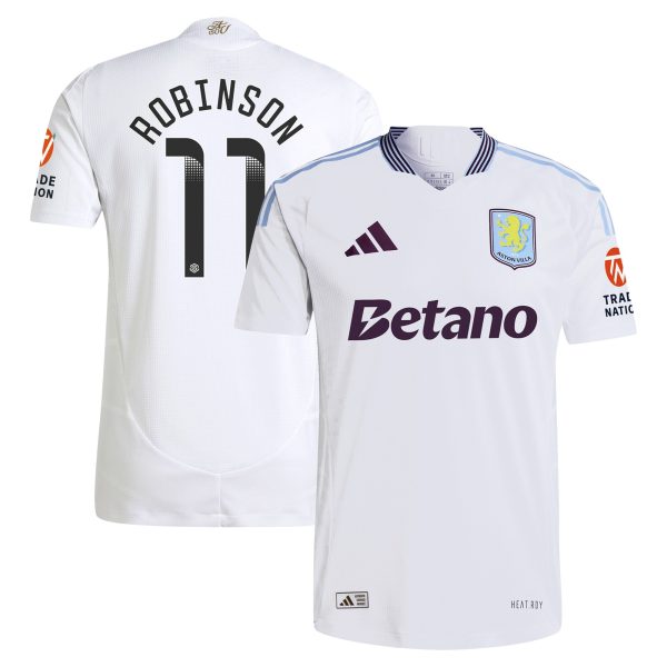 aston villa adidas wsl away authentic shirt 2024-25 with robinson 11 printing Collection | Aston Villa Jerseys for True Fans