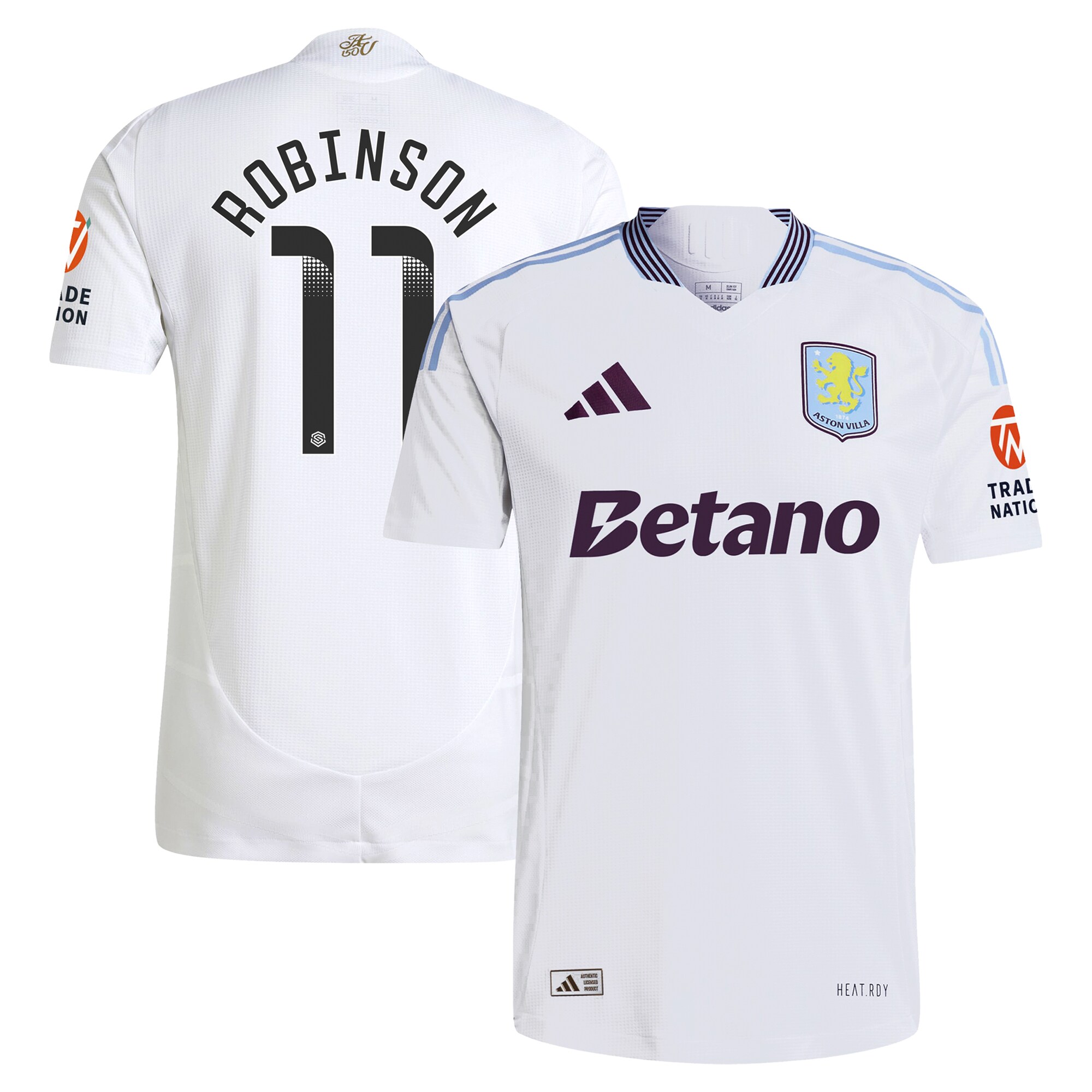 aston villa adidas wsl away authentic shirt 2024-25 with robinson 11 printing Collection | Aston Villa Jerseys for True Fans