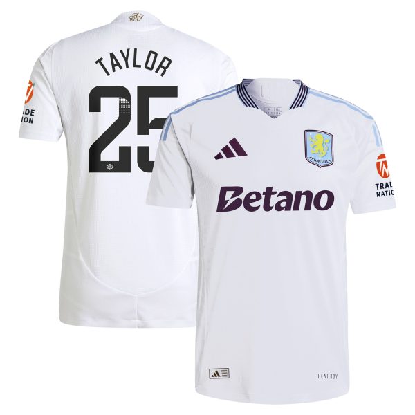 aston villa adidas wsl away authentic shirt 2024-25 with taylor 25 printing Collection | Aston Villa Jerseys for True Fans