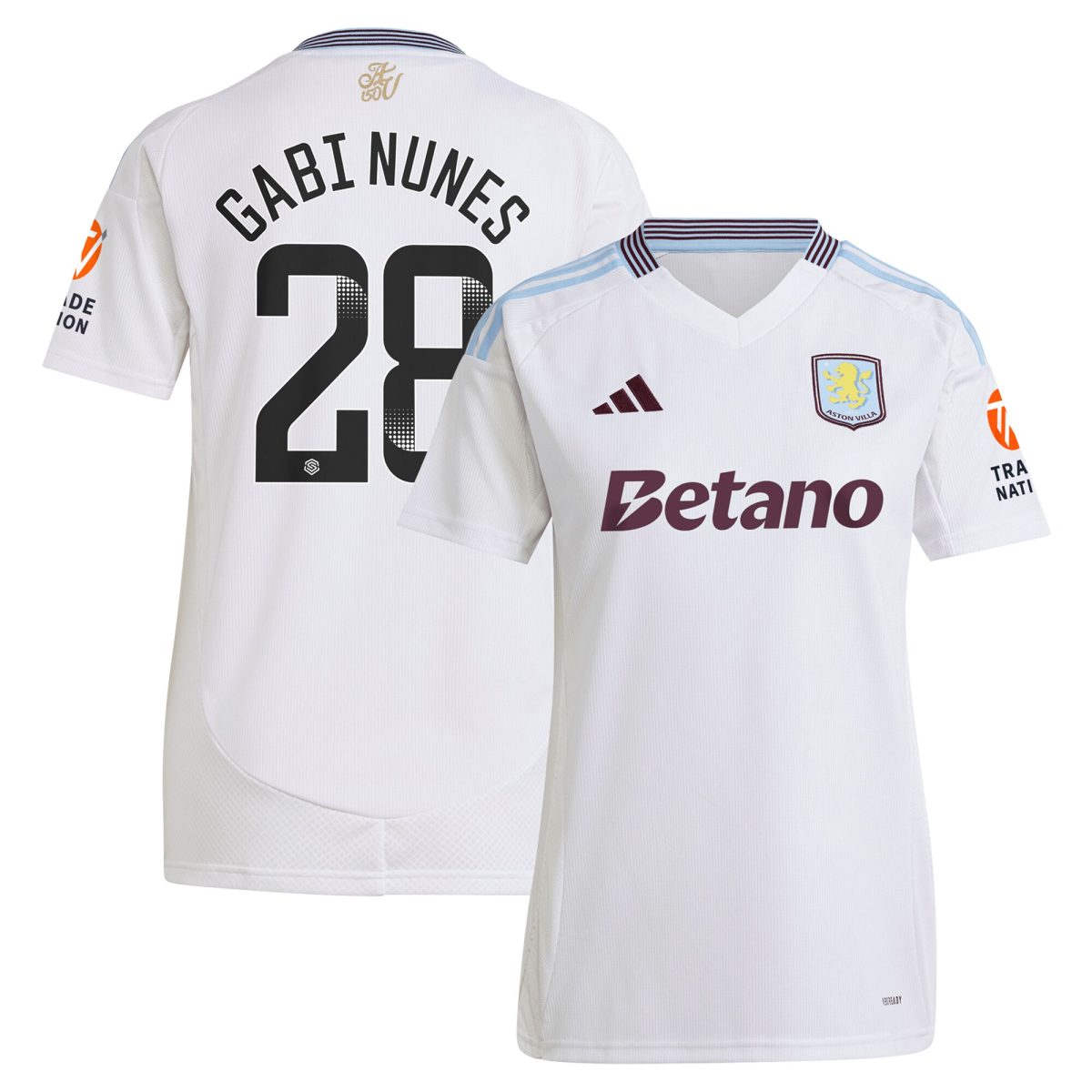 aston villa adidas wsl away shirt 2024-25 – womens with gabi nunes 28 printing Collection | Aston Villa Jerseys for True Fans