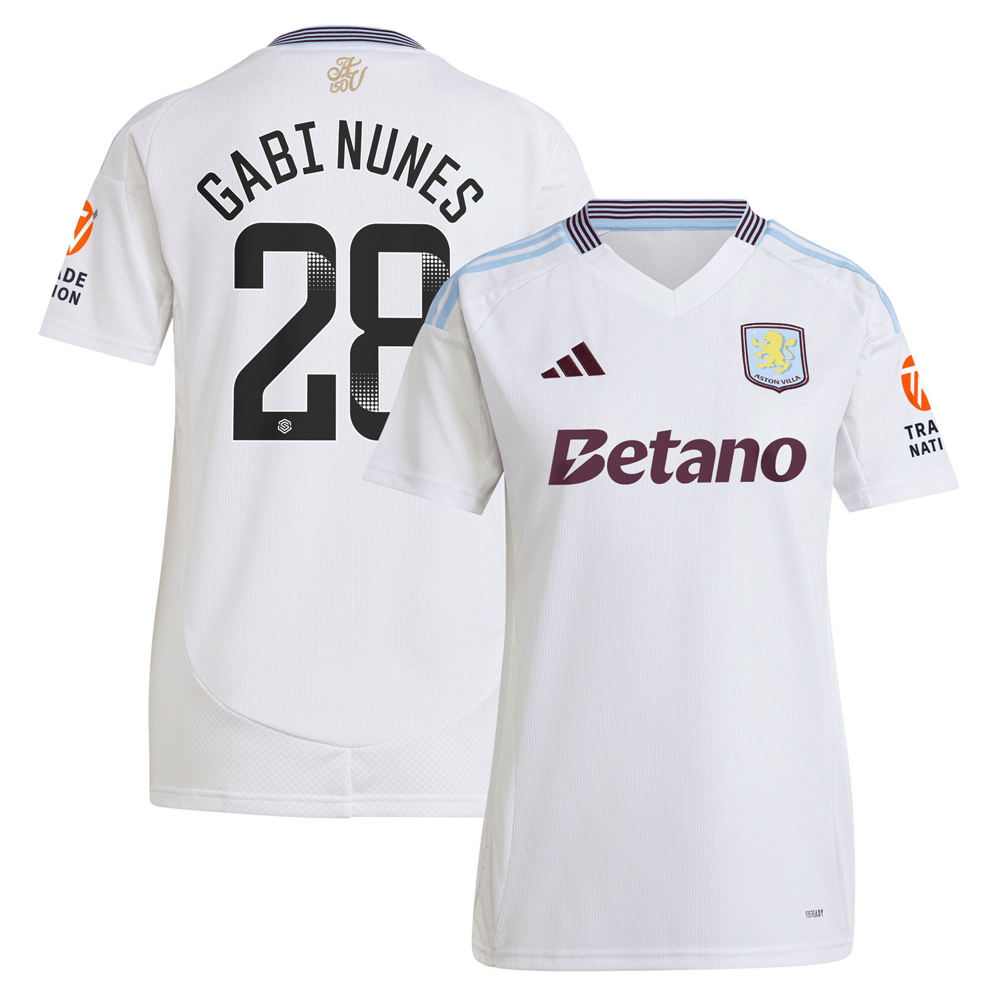aston villa adidas wsl away shirt 2024-25 – womens with gabi nunes 28 printing Collection | Aston Villa Jerseys for True Fans