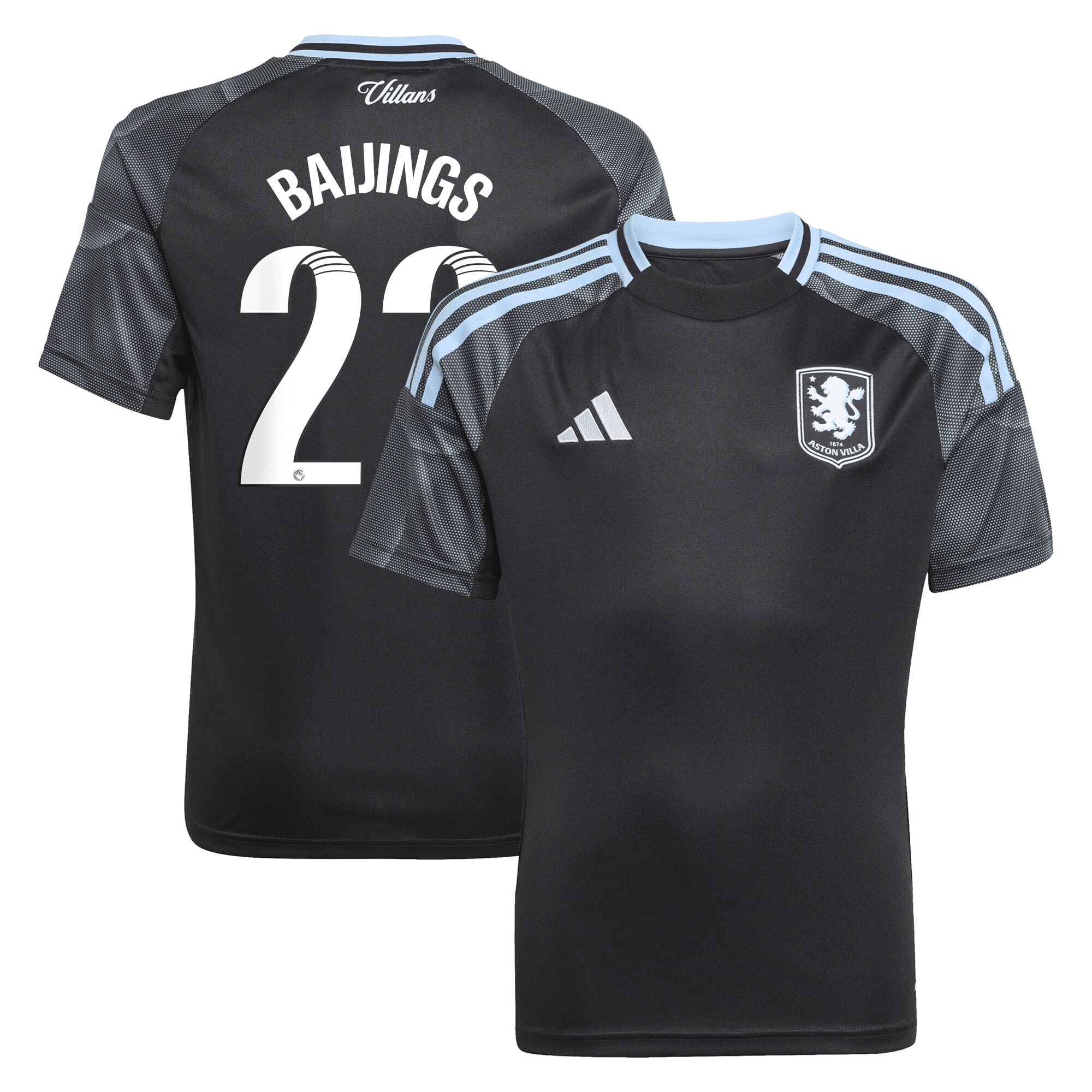aston villa adidas wsl away shirt 2025-26 – kids with baijings 22 printing Collection | Aston Villa Jerseys for True Fans