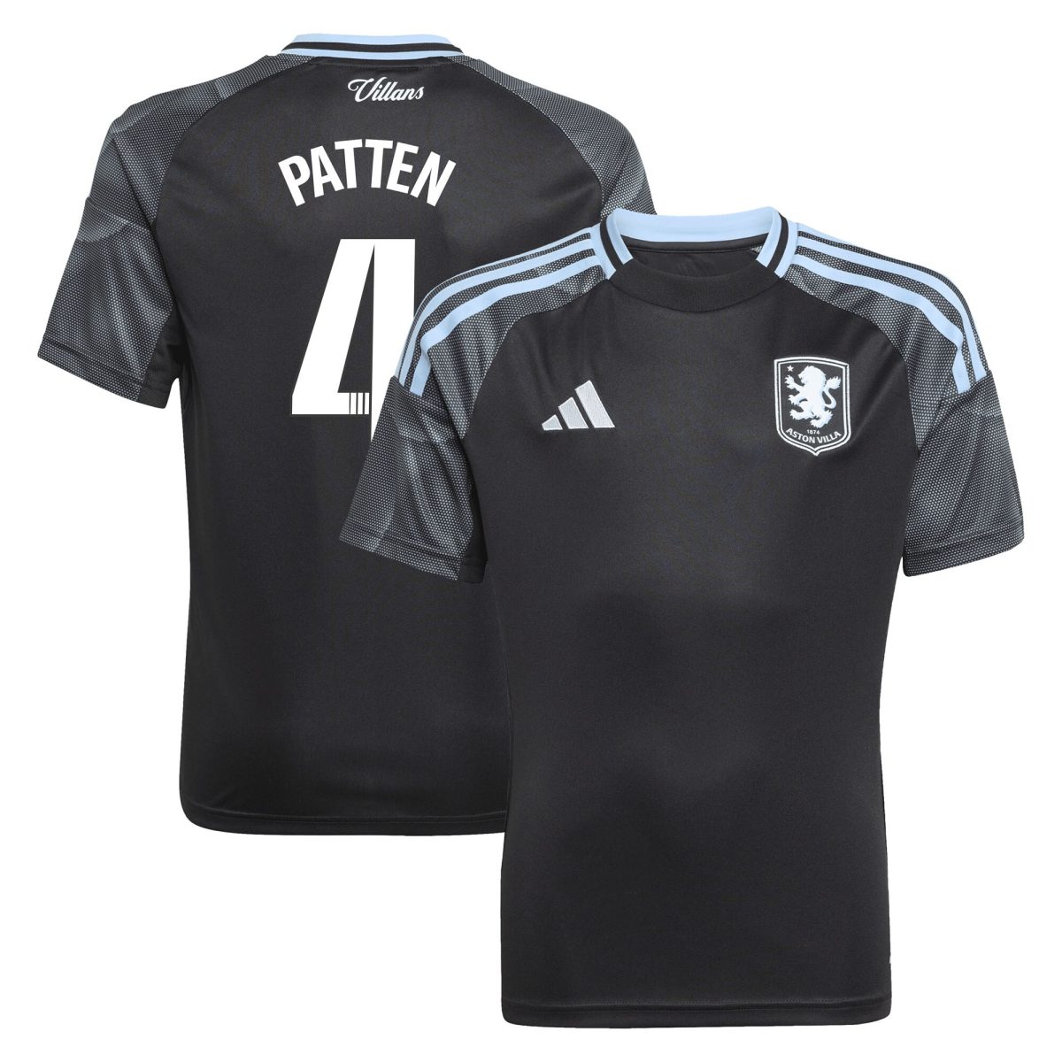 aston villa adidas wsl away shirt 2025-26 – kids with patten 4 printing Collection | Aston Villa Jerseys for True Fans