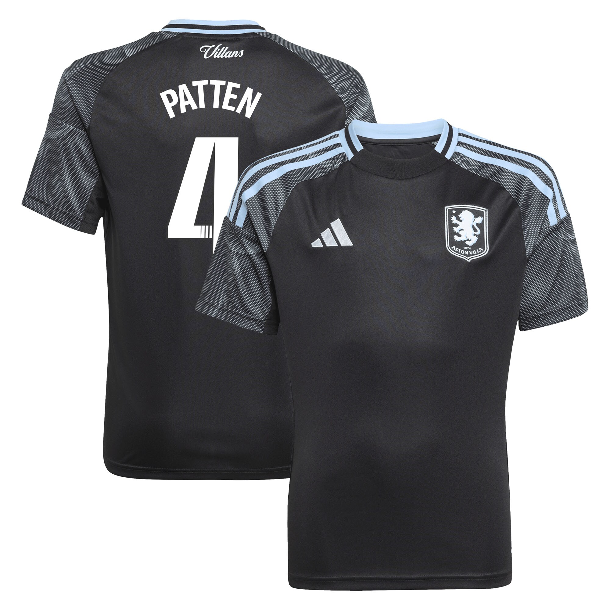 aston villa adidas wsl away shirt 2025-26 – kids with patten 4 printing Collection | Aston Villa Jerseys for True Fans